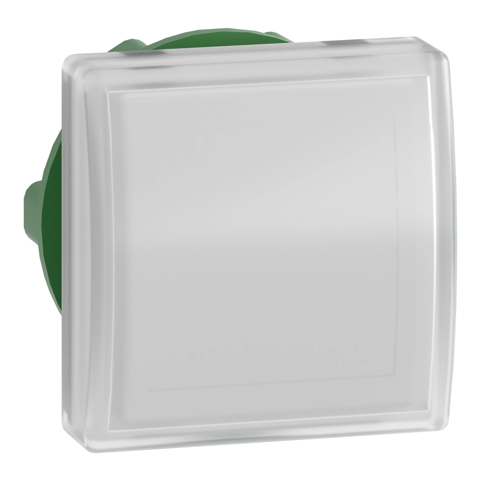 Schneider Electric ZB5CV013 Signal Indicator, Front Element, Harmony XB5, Plastic, 22mm, White, for Universal LED, Square (img_001)