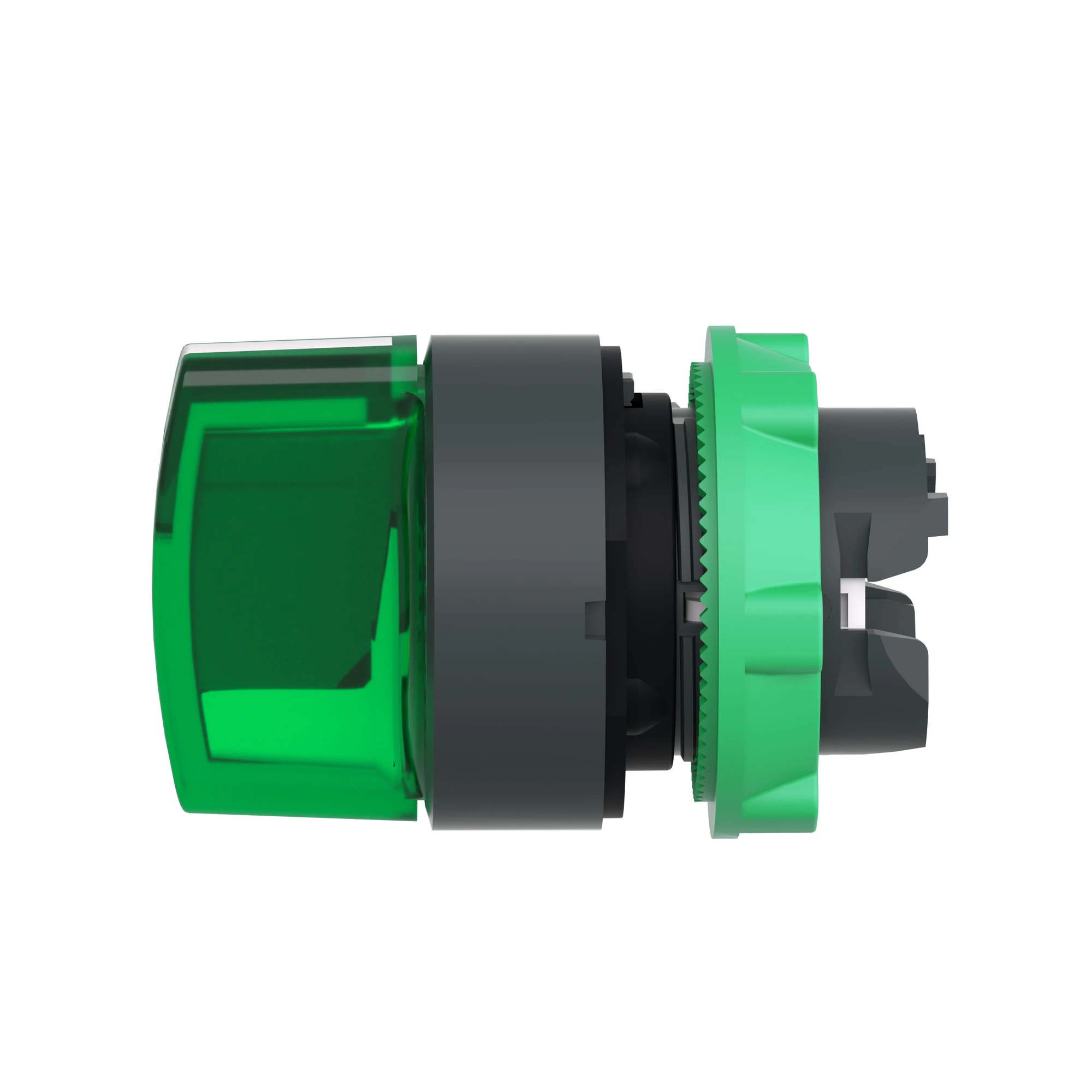 Schneider Electric ZB5AK1533 Illuminated selector switch, front element, Harmony XB5, plastic, 22mm, green, for universal LED, 3 positions, center detent (img_007)
