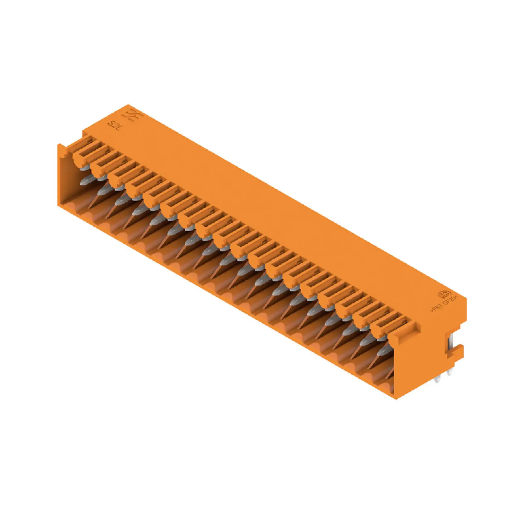 Weidmüller 2556160000 PCB connector (board connection), 125 V, 10 A, Pitch in mm: 3.50, Number of poles: 38, THT solder connection, Box (img_001)
