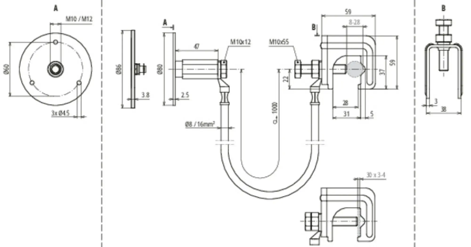 Dehn 416950 Connection kit 16mm² L 1000mm with connect. clamp a. fixed earth. terminal (img_004) Dehn 416950 Connection kit 16mm² L 1000mm with connect. clamp a. fixed earth. terminal (img_004)