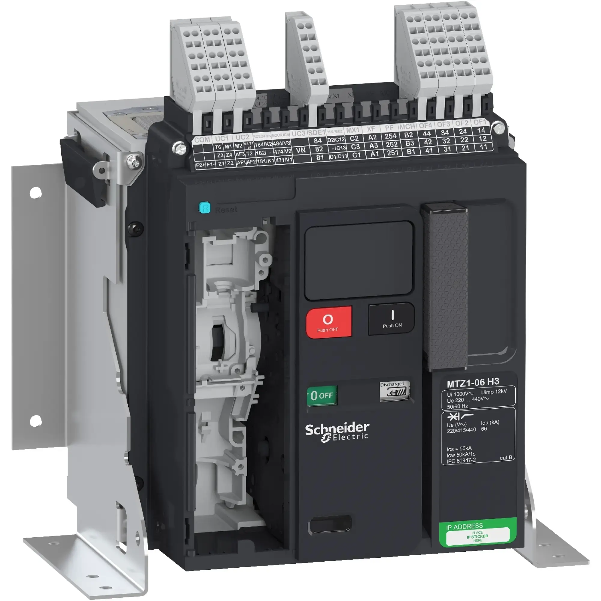 Schneider Electric LV846436 MasterPact MTZ1 630A H3 Icu=66kA/440V 3P Basic Switch Fixed Mount (img_002) Schneider Electric LV846436 MasterPact MTZ1 630A H3 Icu=66kA/440V 3P Basic Switch Fixed Mount (img_002)