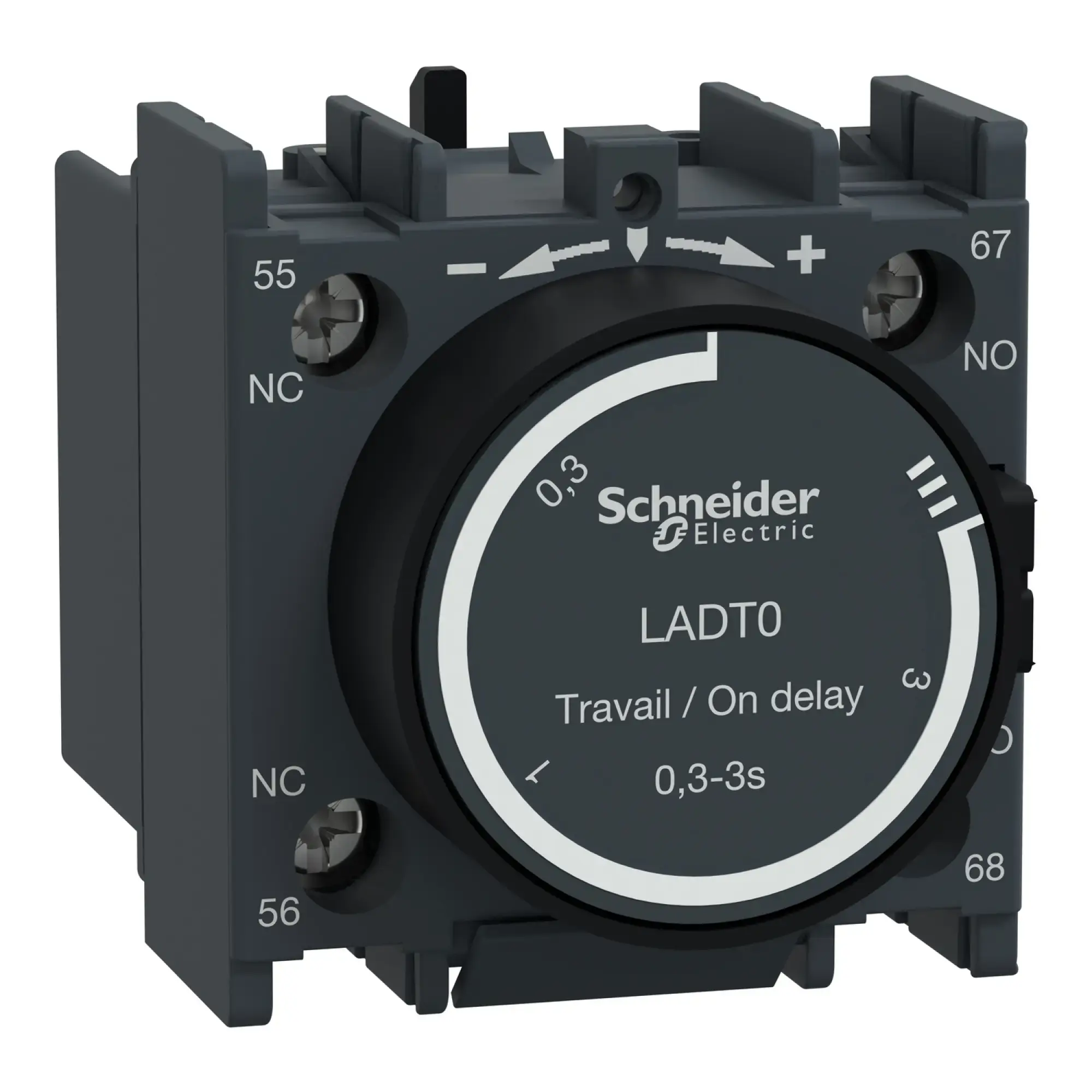 Schneider Electric LADT0 Time block, delay-on-make, 1NO+1NC, 0.10-3.00s, screw terminal (img_002) Schneider Electric LADT0 Time block, delay-on-make, 1NO+1NC, 0.10-3.00s, screw terminal (img_002)