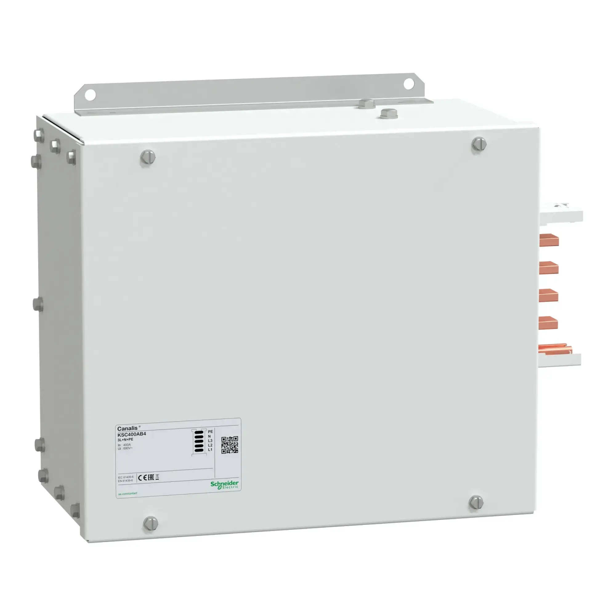 Schneider Electric KSA400AB4 KSA End Power Feed, 400A, Left + Right Mounting (img_002)