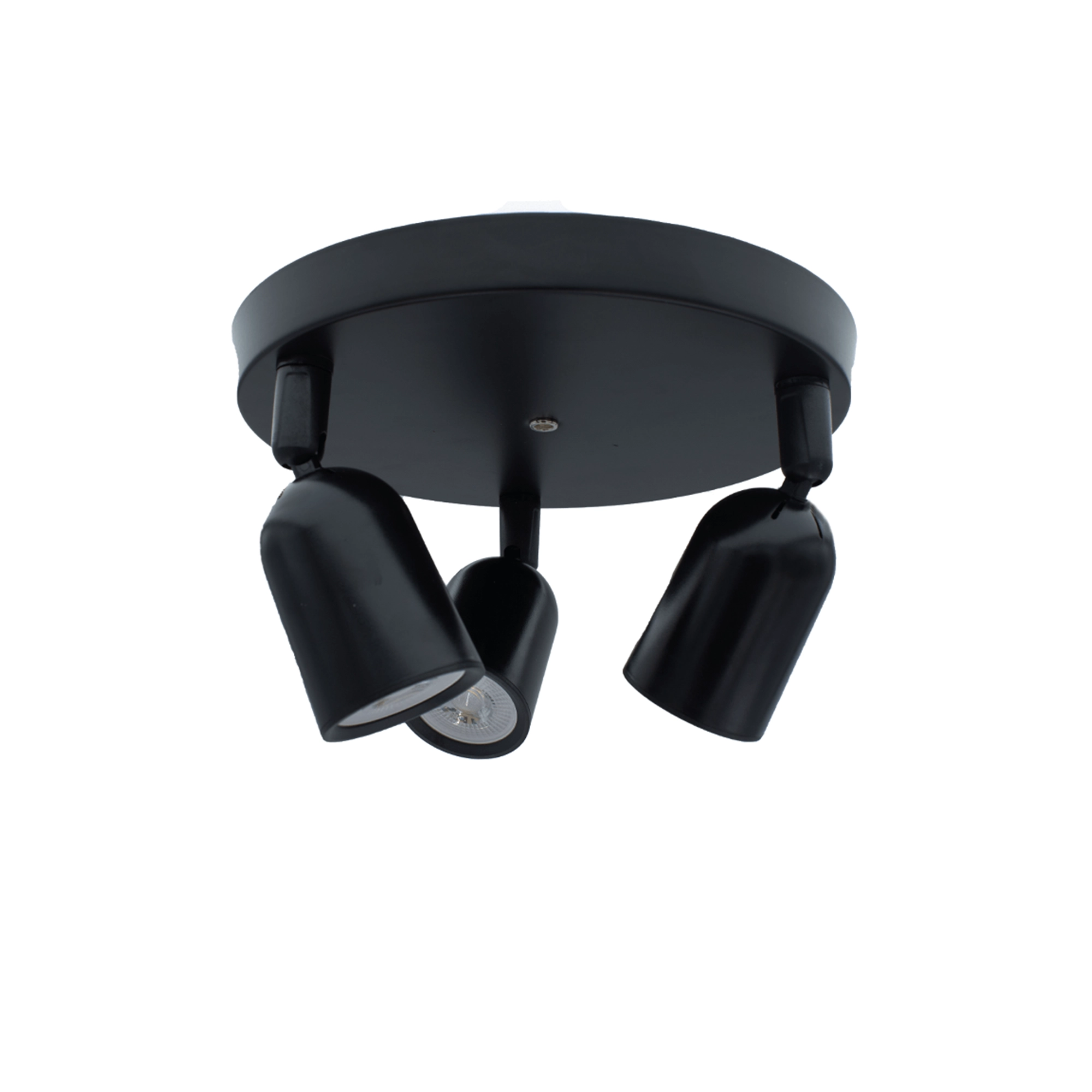 WSU Lights LED 3x GU10 Deckenleuchte Saloka schwarz - 250x155mm - IP22 WSU Lights LED 3x GU10 Deckenleuchte Saloka schwarz - 250x155mm - IP22