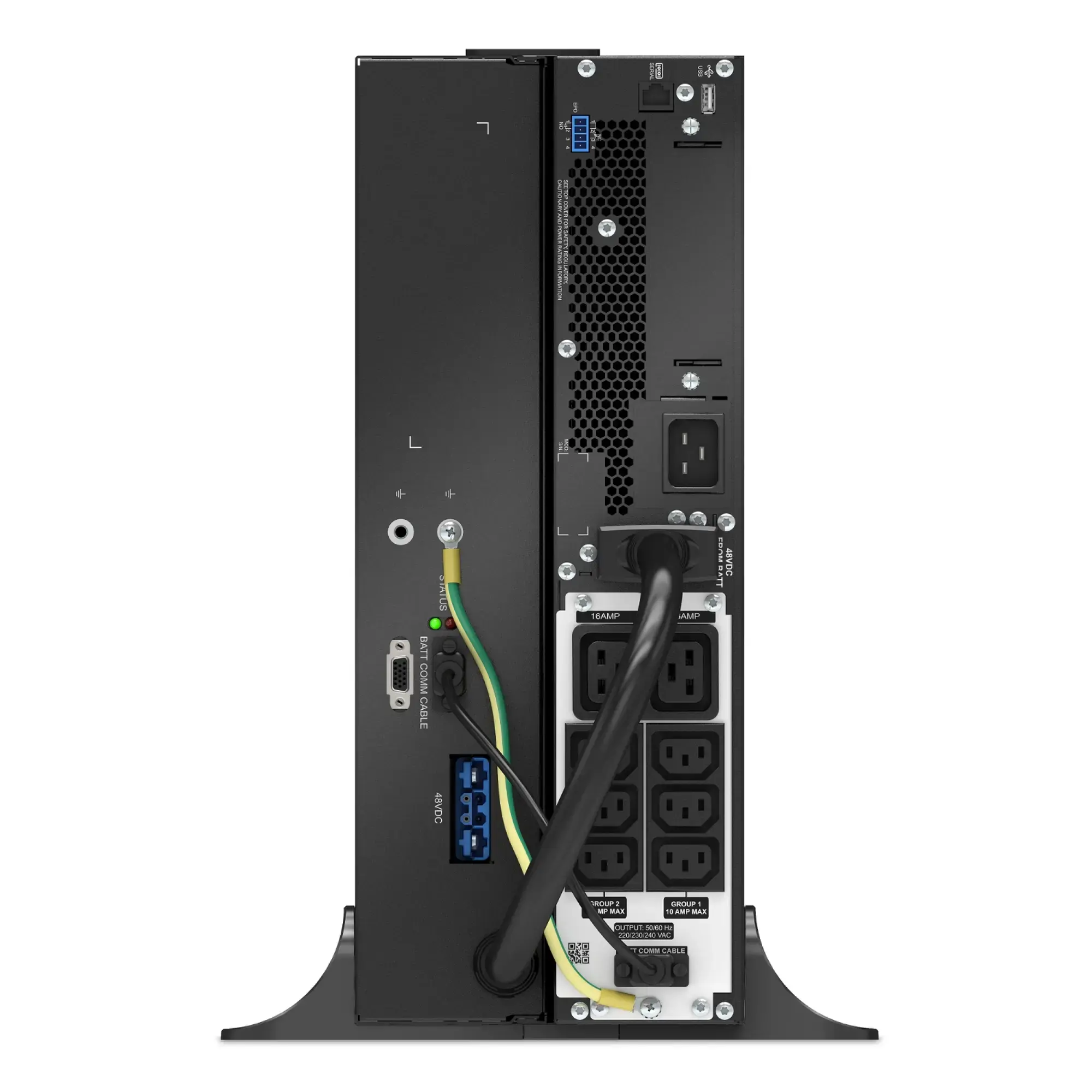 APC SRTL2200RM4UXLI APC Smart-UPS On-Line, 2200kVA, Lithium-Ionen, Rackmontage 4HE, 230V, 6x C13+2x C19 IEC Ausgänge, SmartSlot, verlängerte Laufzeit, Rack-Einbausatz (img_002) APC SRTL2200RM4UXLI APC Smart-UPS On-Line, 2200kVA, Lithium-Ionen, Rackmontage 4HE, 230V, 6x C13+2x C19 IEC Ausgänge, SmartSlot, verlängerte Laufzeit, Rack-Einbausatz (img_002)