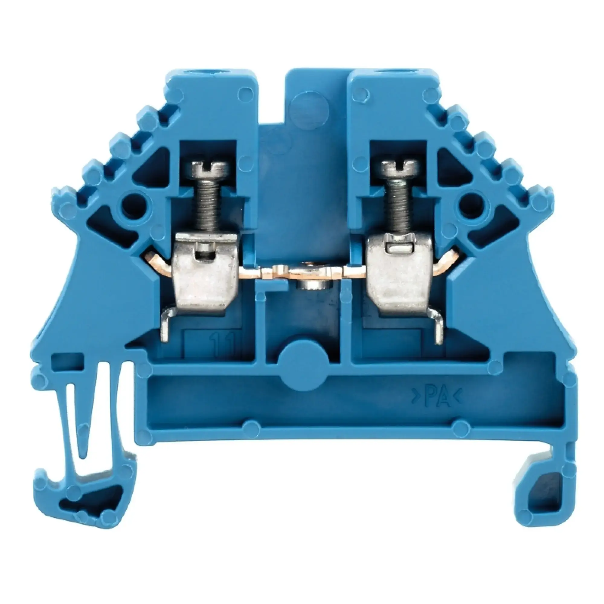Weidmüller 1023780000 Feed-through terminal block, Screw connection, blue, 2.5 mm², 24 A, 500 V, Number of connections: 2 (img_001)