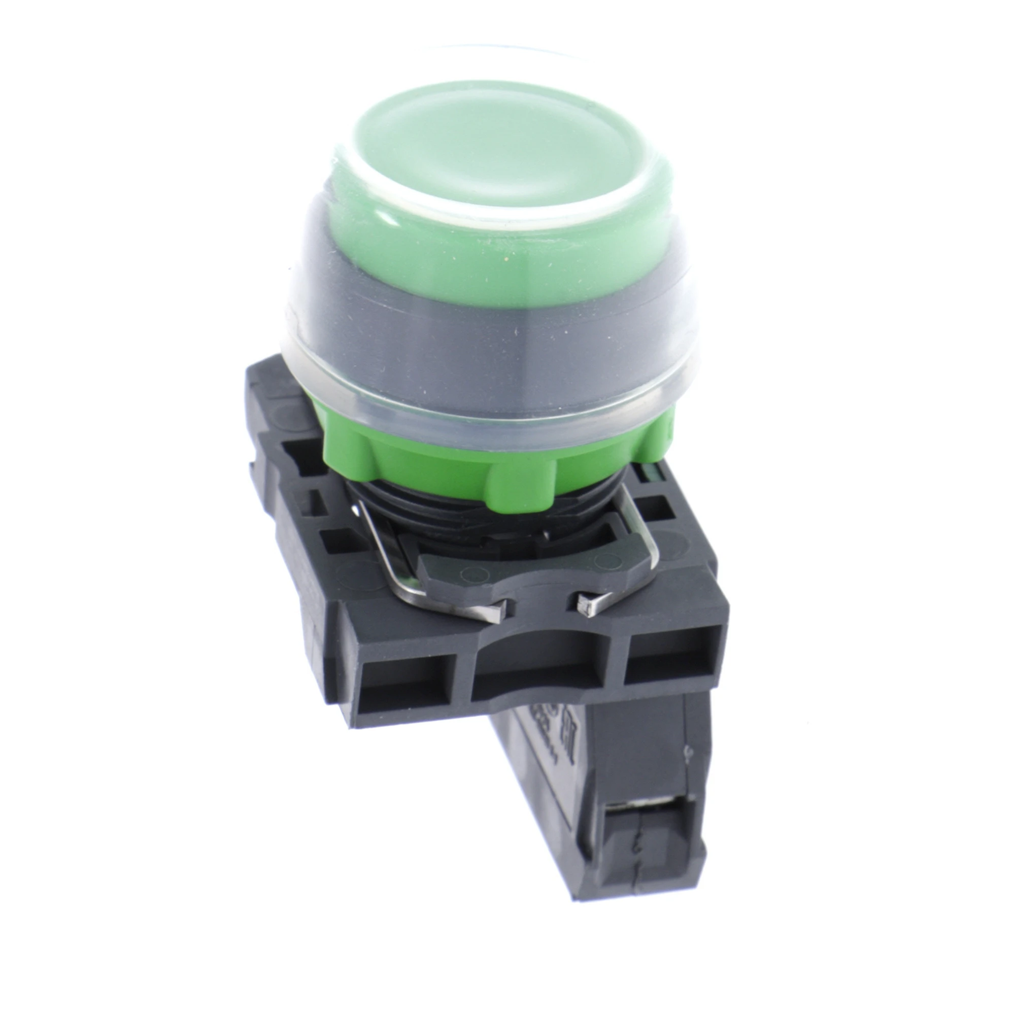 Schneider Electric XB5AP31 Push-button, Harmony XB5, plastic, protruding, green, unlabelled, with protective cap, 22mm, momentary, 1NO (img_003)
