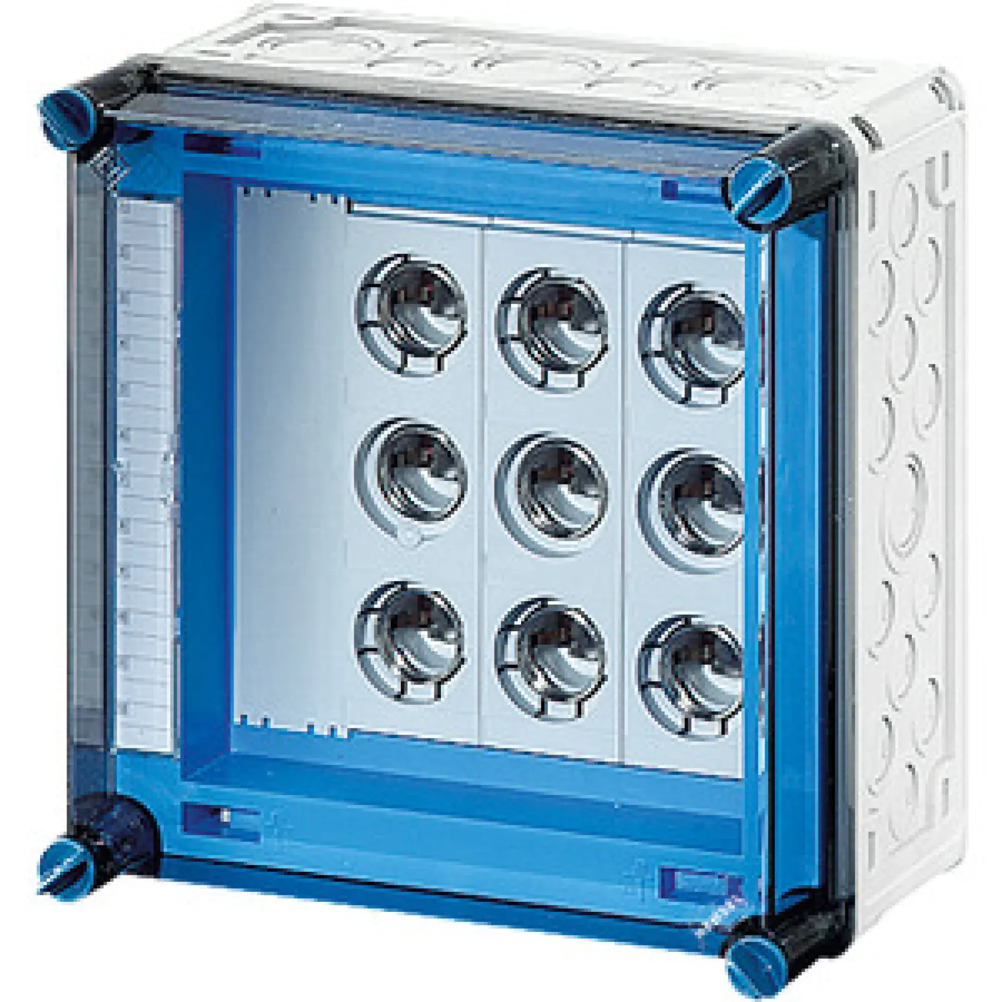 Hensel 2000714 Mi-Sicherungsgehäuse, 3x3x63A, DIII, E33 auf Sammelschiene 630 A, 5polig Mi 3265 (img_002) Hensel 2000714 Mi-Sicherungsgehäuse, 3x3x63A, DIII, E33 auf Sammelschiene 630 A, 5polig Mi 3265 (img_002)