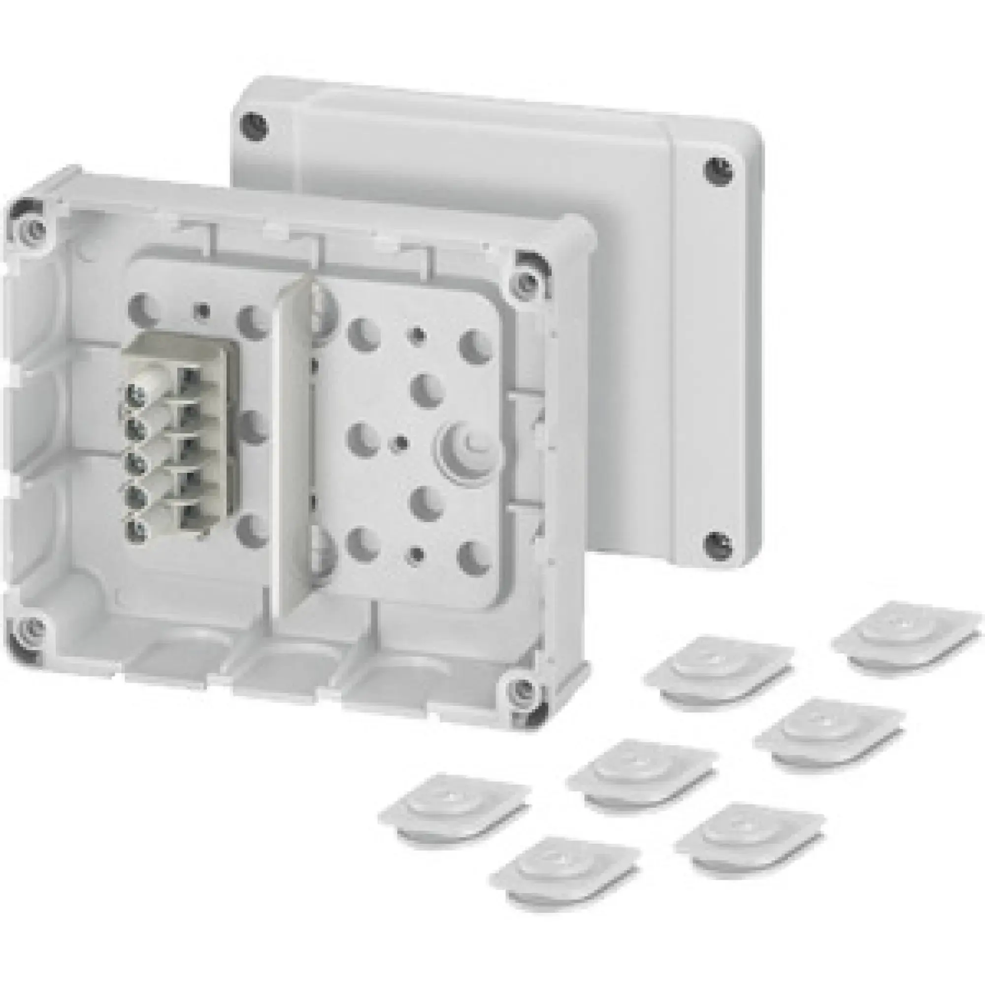 Hensel 6000041 Kabelabzweigkasten 1,5-2,5 qmm 4 qmm 1phasig, 5pol. Klemme DP 9221 (img_002) Hensel 6000041 Kabelabzweigkasten 1,5-2,5 qmm 4 qmm 1phasig, 5pol. Klemme DP 9221 (img_002)