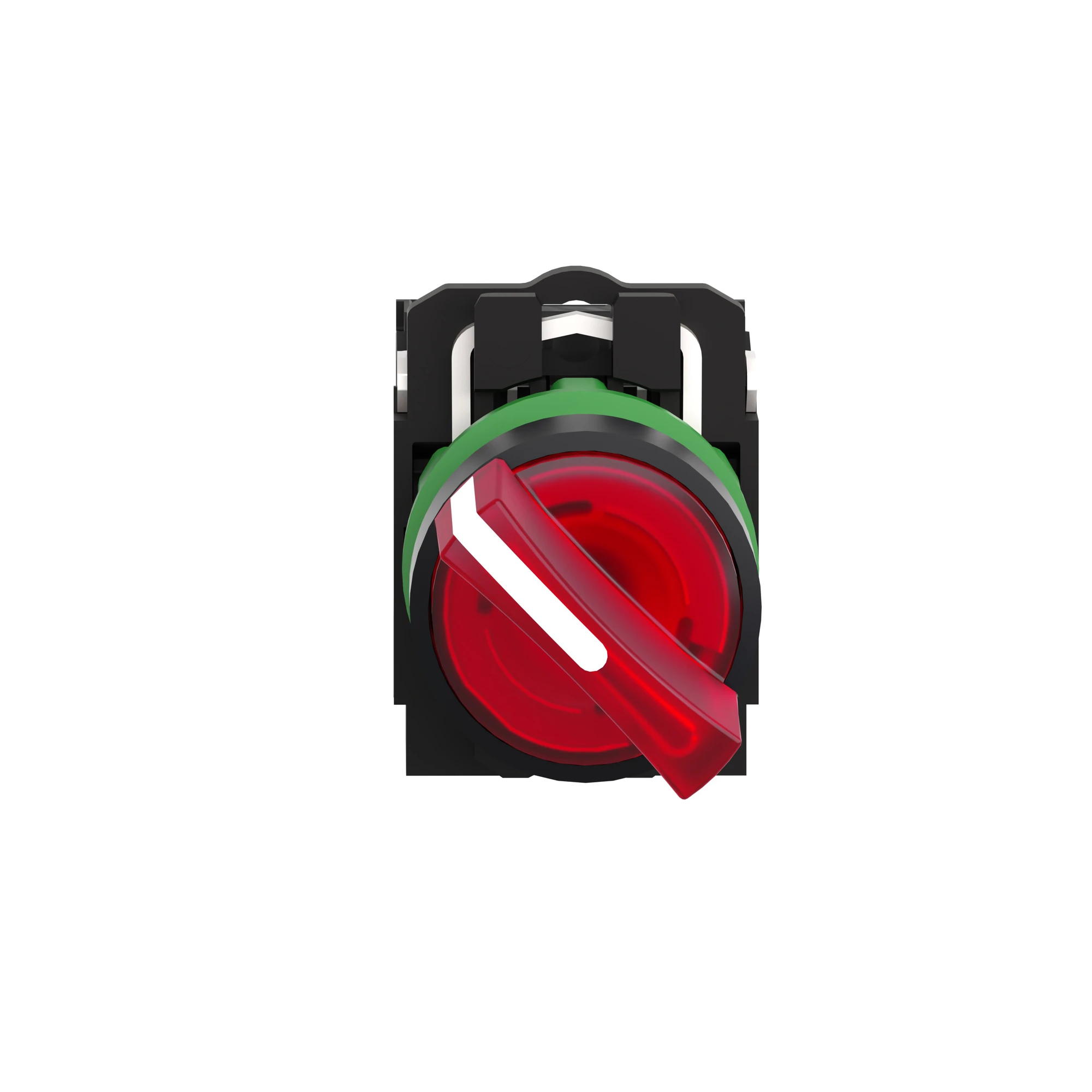 Schneider Electric XB5AK124B5 Illuminated Selector Switch, Harmony XB5, Plastic, Red, 22mm, Universal LED, 2 Positions, 1 NC + 1 NO, 24V ACDC (img_004) Schneider Electric XB5AK124B5 Illuminated Selector Switch, Harmony XB5, Plastic, Red, 22mm, Universal LED, 2 Positions, 1 NC + 1 NO, 24V ACDC (img_004)