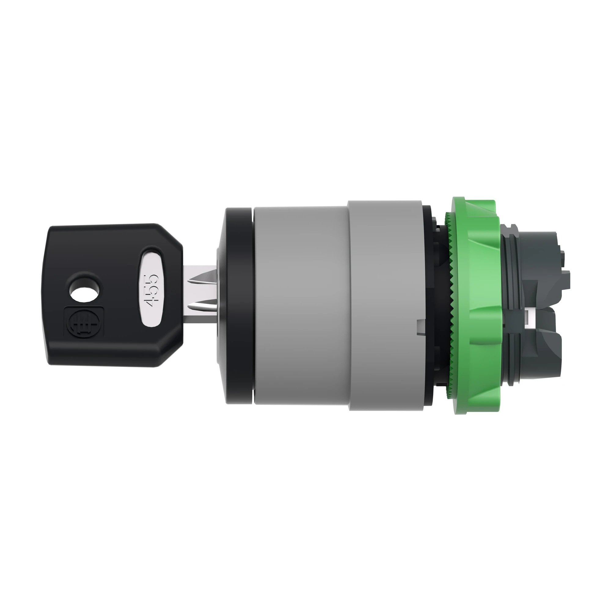 Schneider Electric ZB5AG4DC0 Key switch, front element, Harmony XB5, plastic, 22mm, light grey, black, 2 positions, latching, DOM 8D1 (img_006) Schneider Electric ZB5AG4DC0 Key switch, front element, Harmony XB5, plastic, 22mm, light grey, black, 2 positions, latching, DOM 8D1 (img_006)