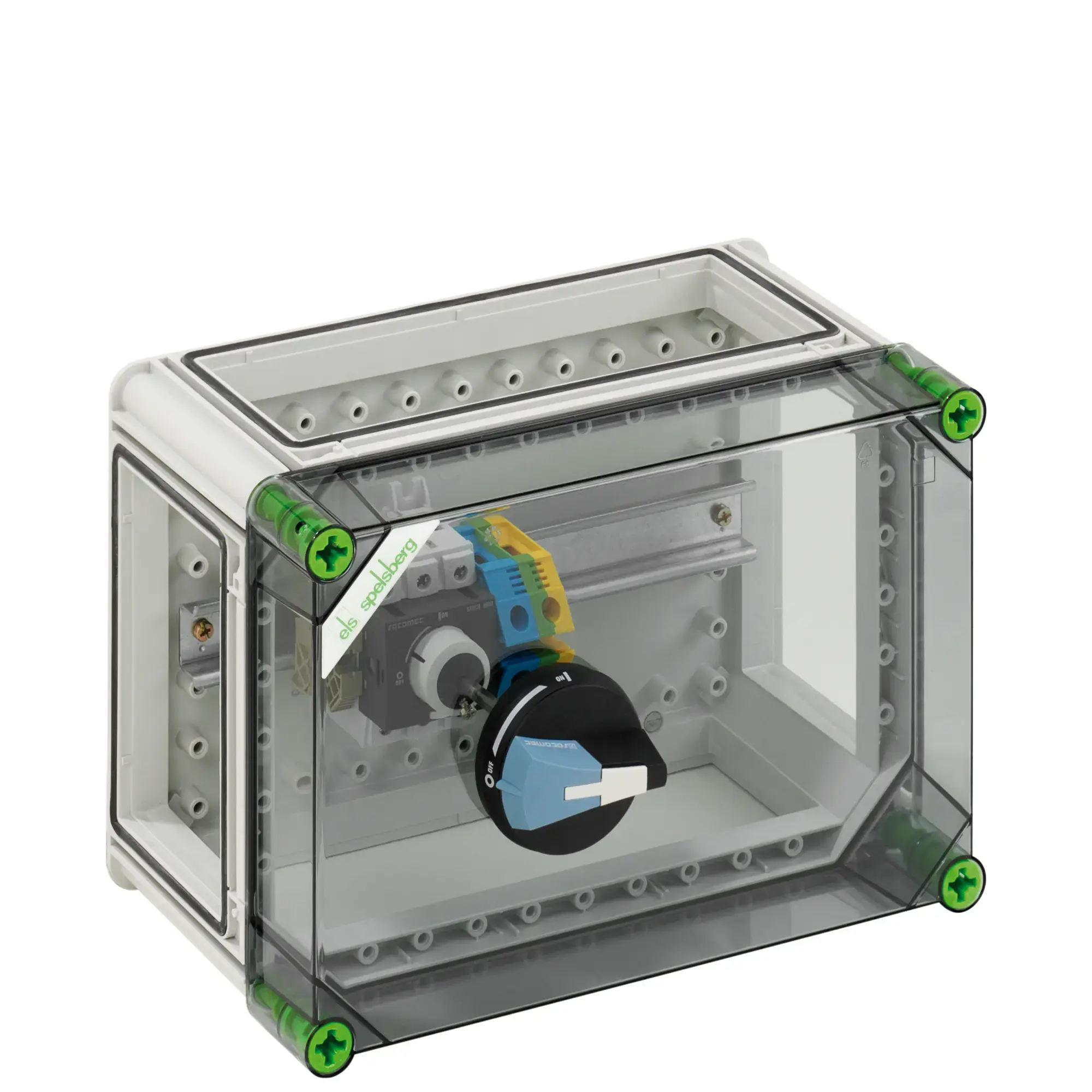 Spelsberg 03210801 Empty enclosure for switchgear, Type of protection IP65, Impact strength IK08, Protection class II, Un 690V AC, Rated voltage 400V DC, Halogen free (img_001)