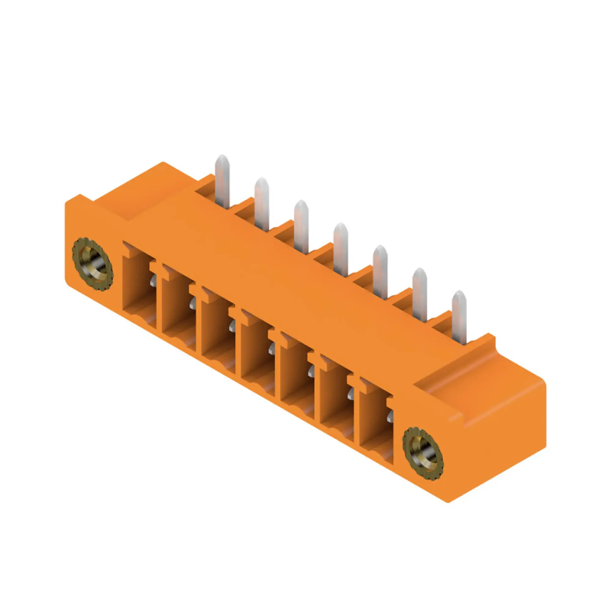 Weidmüller 1038090000 PCB connector (board connection), 160 V, 17.5 A, Pitch in mm: 3.81, Number of poles: 7, THT solder connection, Box (img_001)