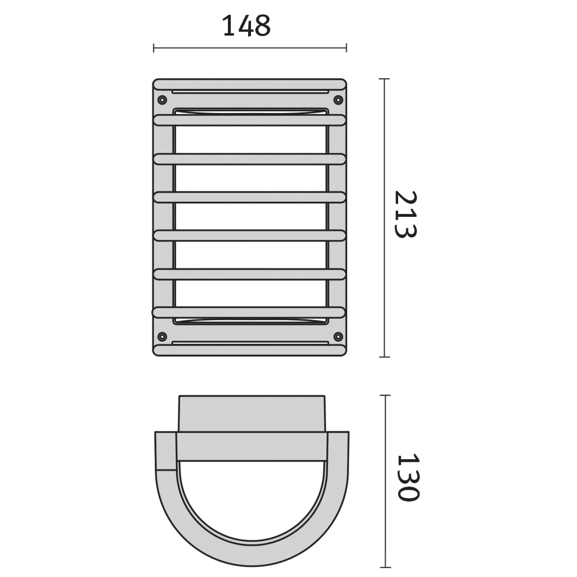 Performance iN Lighting 002011 Wandleuchte 1x60W A60 symmetrische extrabreite Streuoptik 002011 (img_003)