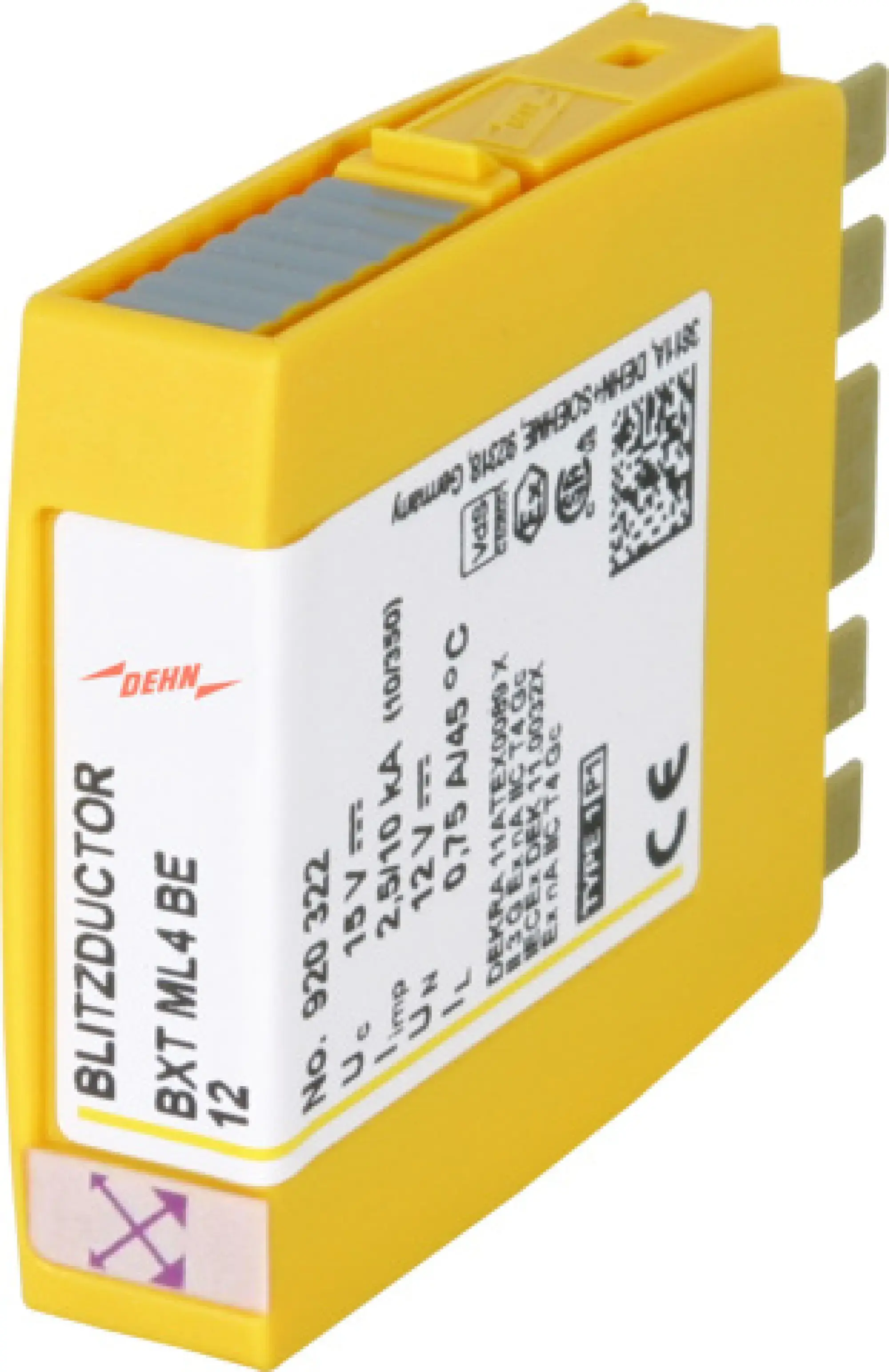Dehn 920322 Combined arrester module for 4 single lines BLITZDUCTOR XT with LifeCheck (img_001) Dehn 920322 Combined arrester module for 4 single lines BLITZDUCTOR XT with LifeCheck (img_001)
