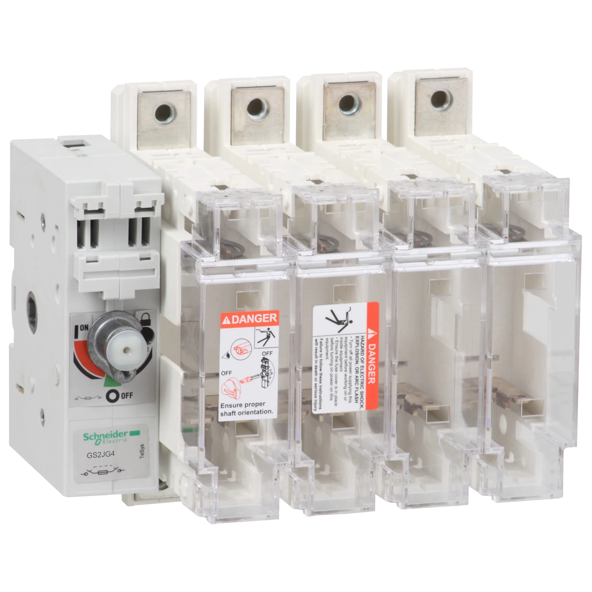 Schneider Electric GS2JG4 Load disconnect switch w. fuses TeSys GS2J, 4p, 100A, DIN 22x58mm (img_001)