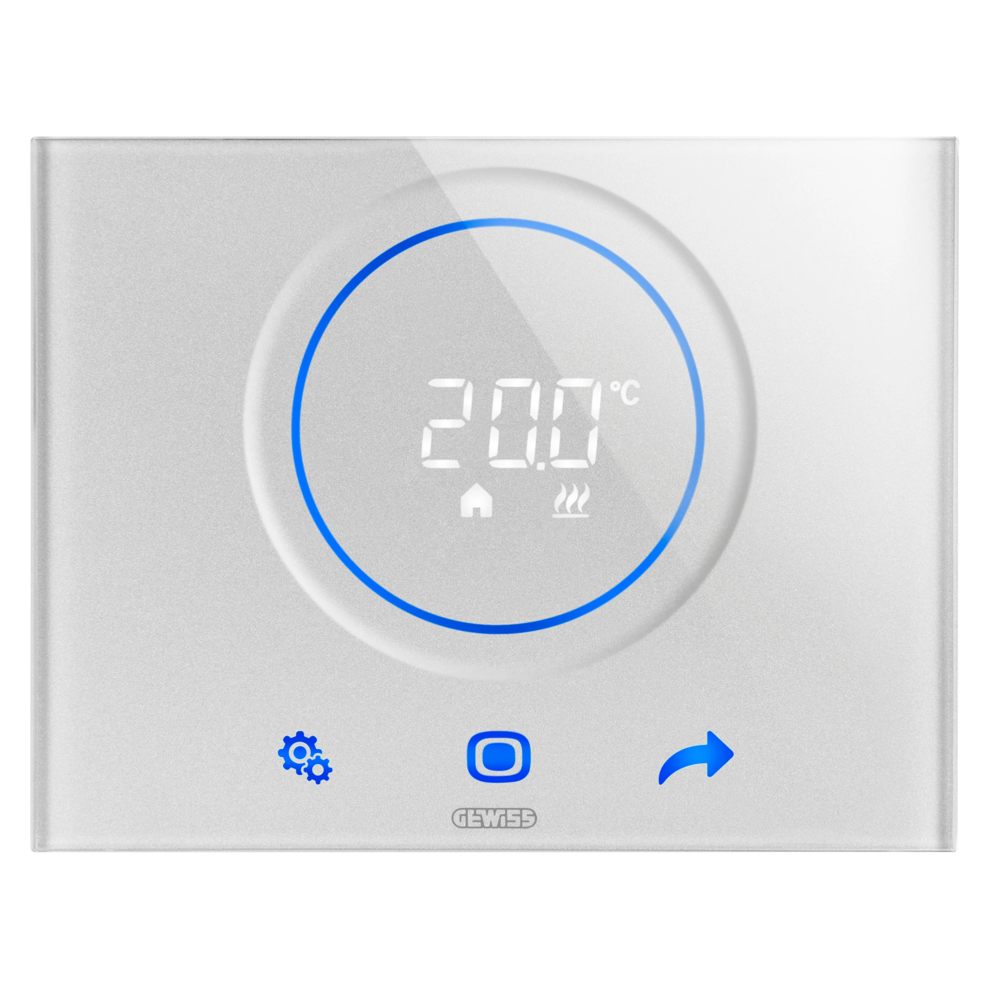 GEWISS GW16976CT THERMOSTAT THERMO ICE - KNX - WALL-MOUNTING - TITANIUM - CHORUSMART (img_001)
