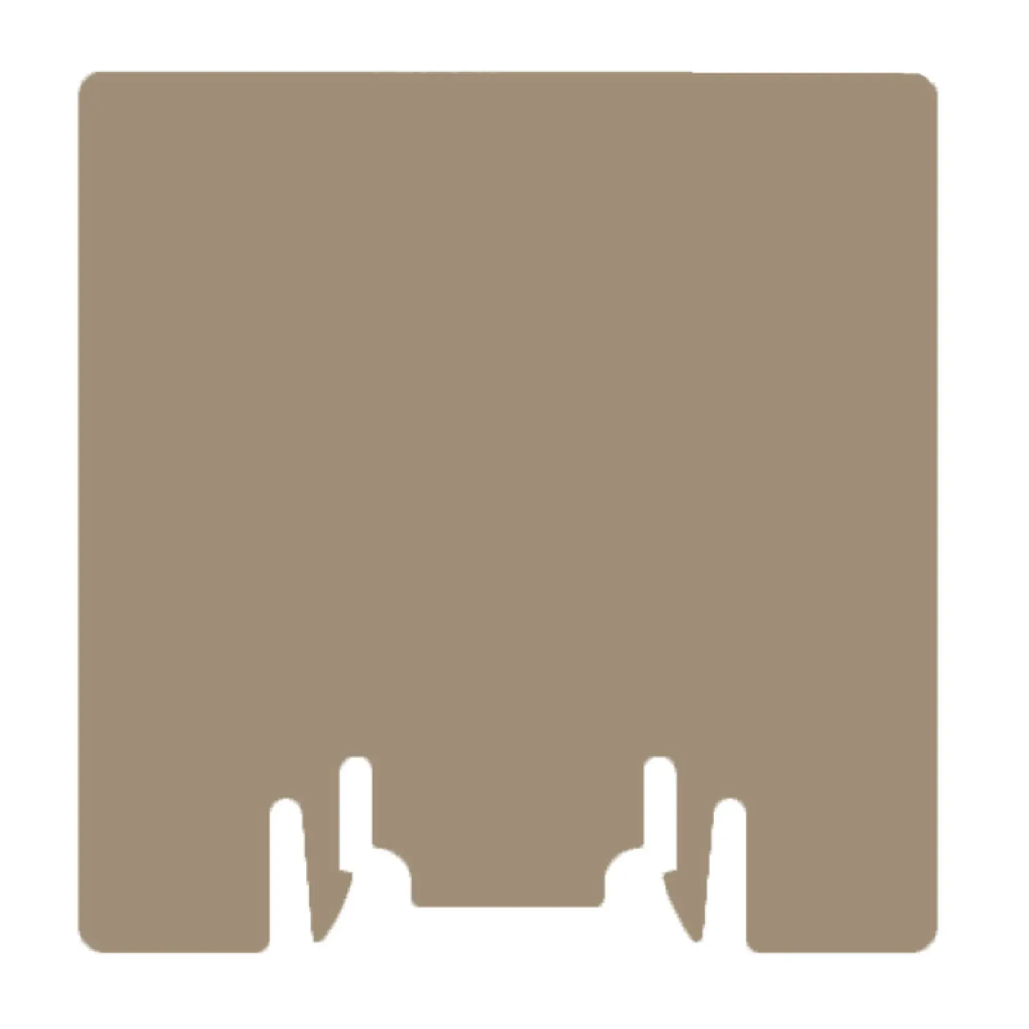 Weidmüller 1190330000 Partition plate (terminal), beige, Height: 37 mm, Width: 2 mm, V-0, Wemid (img_001)