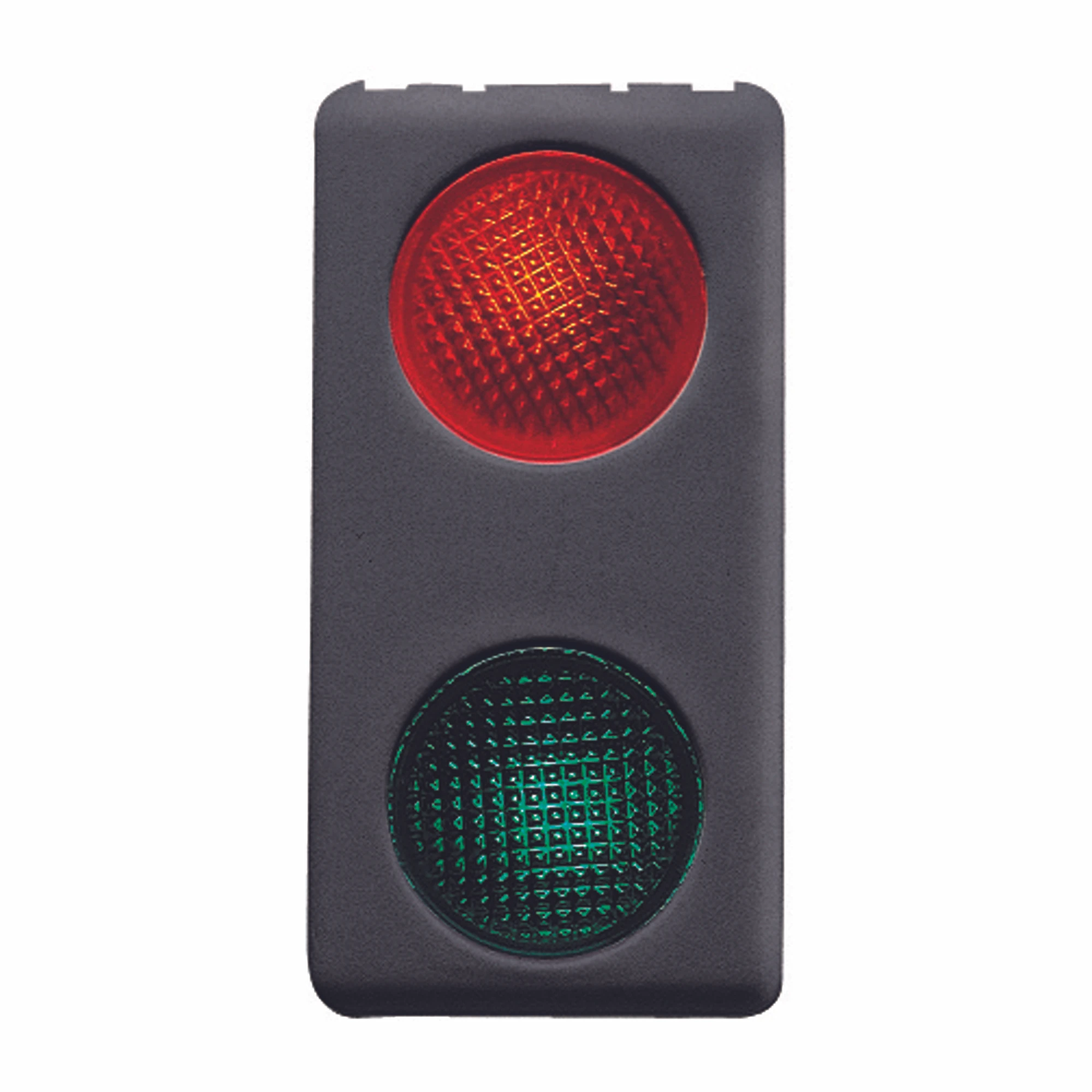 GEWISS GW21608 DOUBLE INDICATOR LAMP - 12/24V - RED/GREEN - 1 MODULE - SYSTEM BLACK (img_001) GEWISS GW21608 DOUBLE INDICATOR LAMP - 12/24V - RED/GREEN - 1 MODULE - SYSTEM BLACK (img_001)