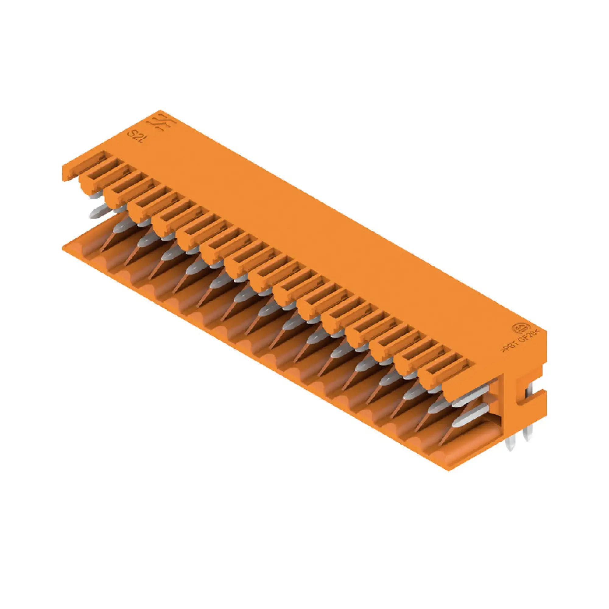 Weidmüller 1728280000 PCB connector (board connection), 125 V, 10 A, Pitch in mm: 3.50, Number of poles: 32, THT solder connection, Box (img_001)
