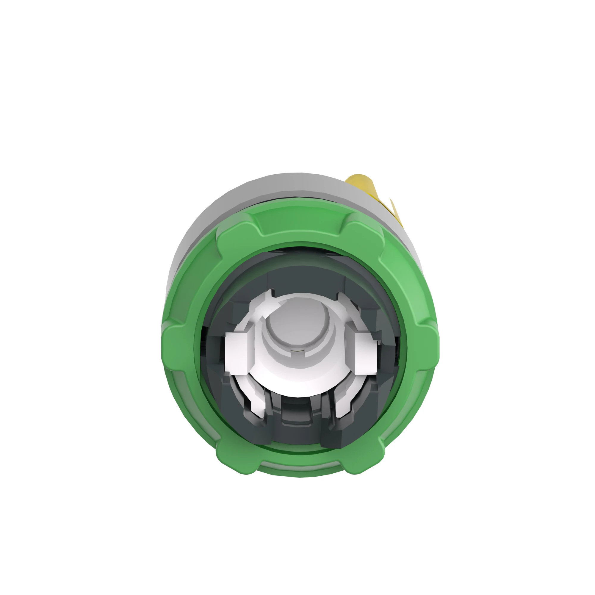 Schneider Electric ZB5AK1883C0 Pilot light selector switch, front element, Harmony XB5, plastic, 22mm, yellow, for universal LED, 3 positions, momentary right (img_004)