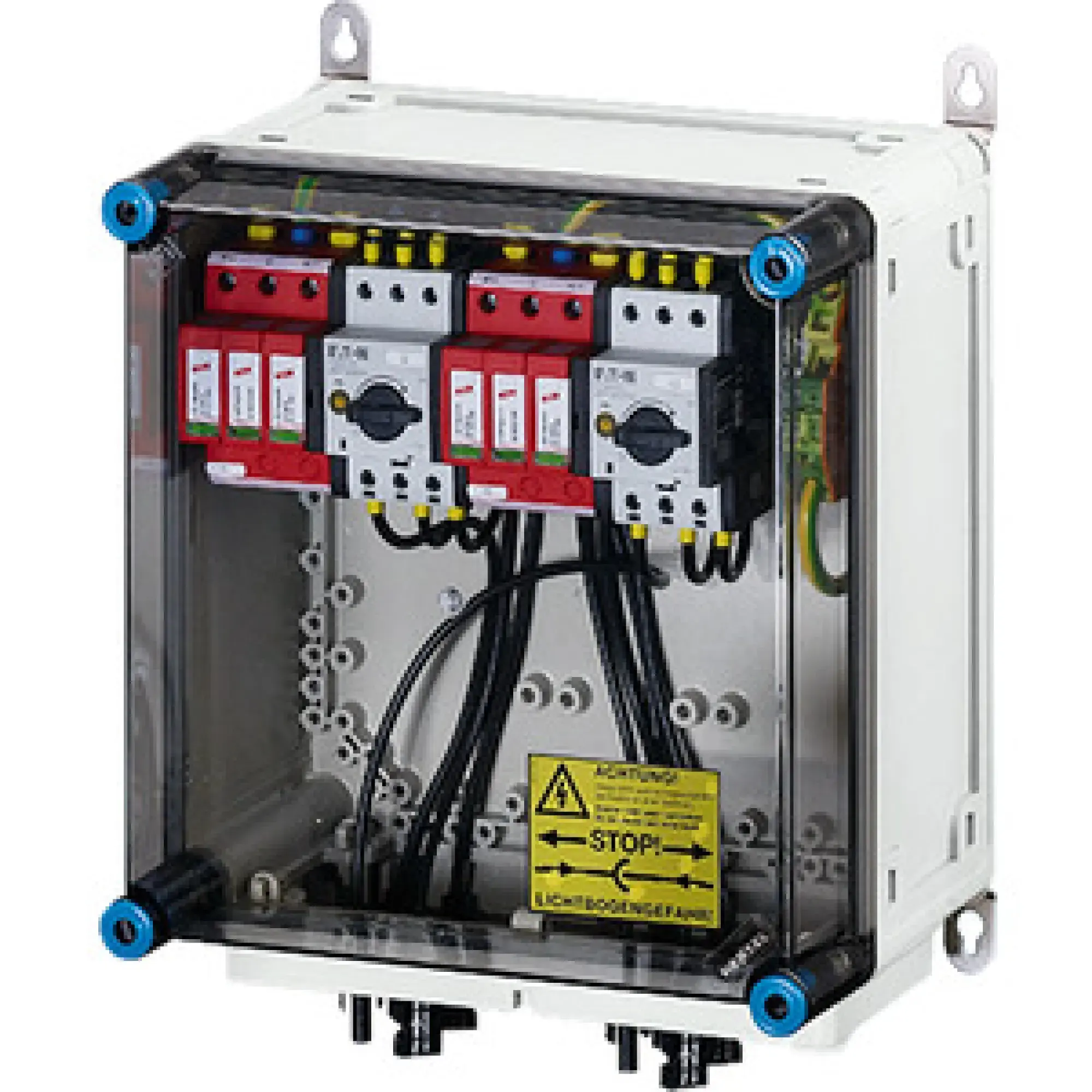 Hensel 20001156 PV-Generatoranschlusskasten, mit ÜSE, 2xPV-Strang auf 2xWR-Eing. mit Schalter Mi PV 2222 (img_002) Hensel 20001156 PV-Generatoranschlusskasten, mit ÜSE, 2xPV-Strang auf 2xWR-Eing. mit Schalter Mi PV 2222 (img_002)