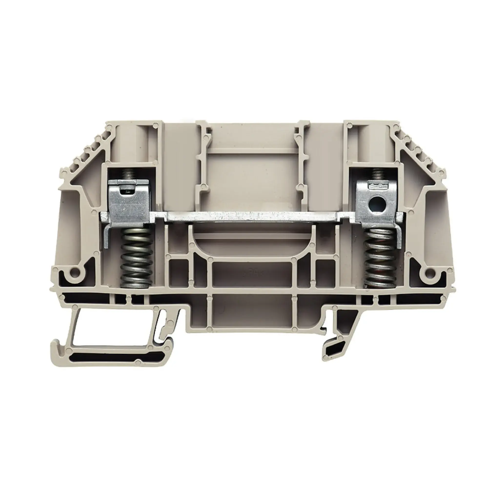 Weidmüller 1238920000 Feed-through terminal block, Screw connection, dark beige, 6 mm², 41 A, 630 V, Number of connections: 2 (img_001)