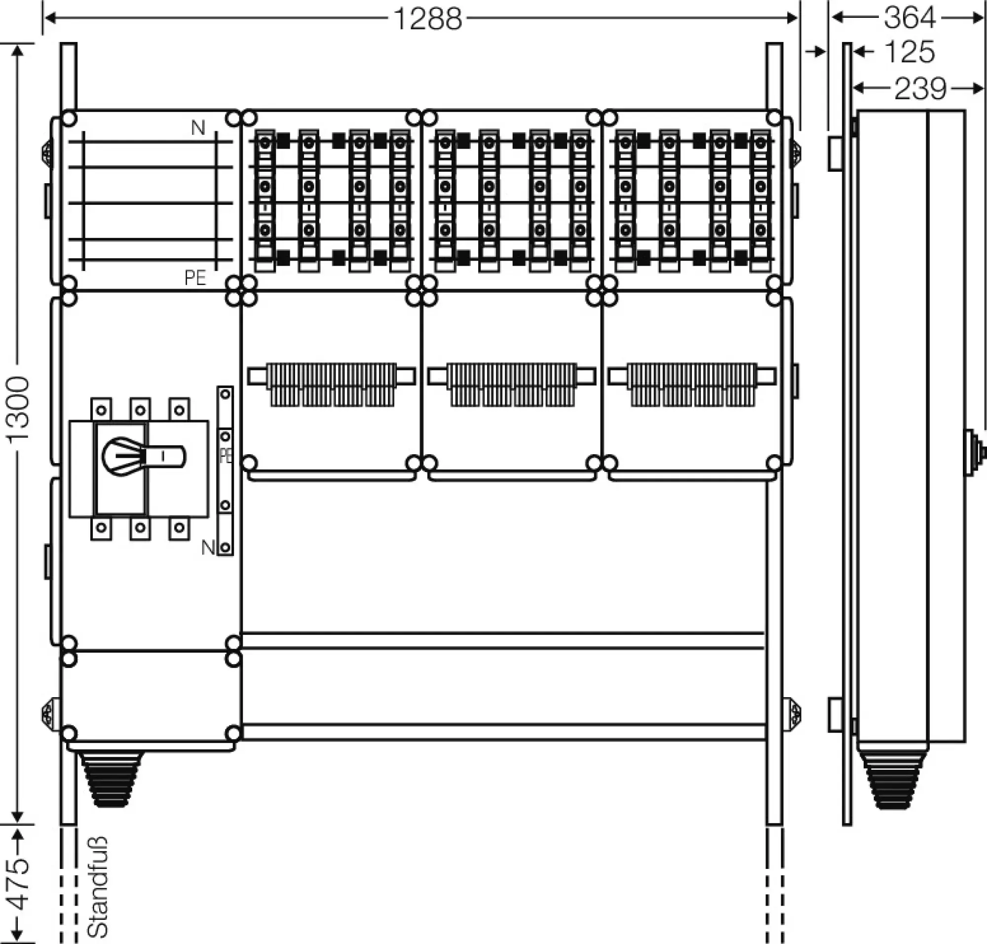 Hensel 65000133 Ladeverteiler für bis zu 12 Ladepunkte à 22kW Mi EV 22kW 12000 (img_002)