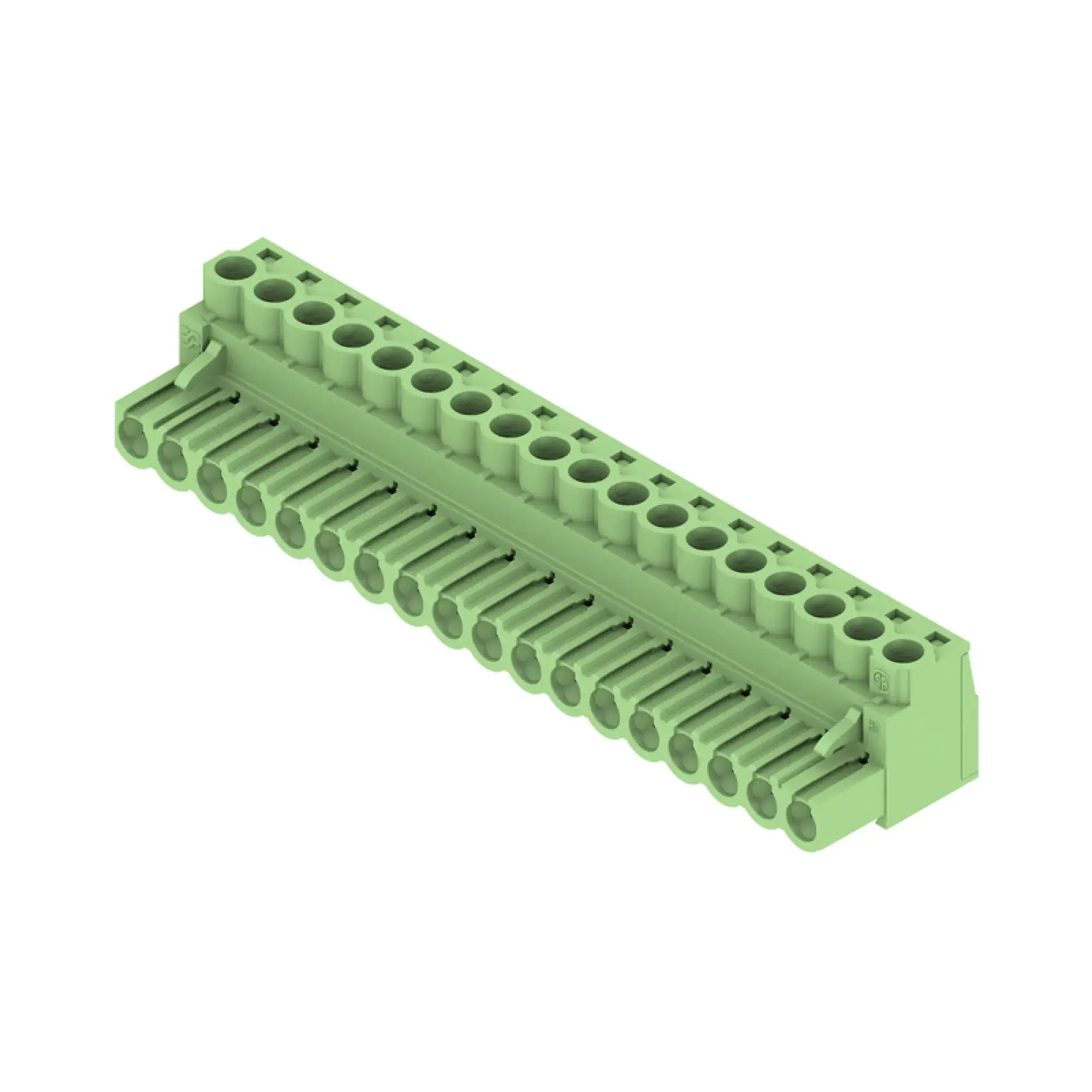 Weidmüller 1410320000 PCB connector (wire connection), 320 V, 23 A, Pitch in mm: 5.00, 4 mm², Number of poles: 18, Clamping yoke connection, Box (img_001) Weidmüller 1410320000 PCB connector (wire connection), 320 V, 23 A, Pitch in mm: 5.00, 4 mm², Number of poles: 18, Clamping yoke connection, Box (img_001)