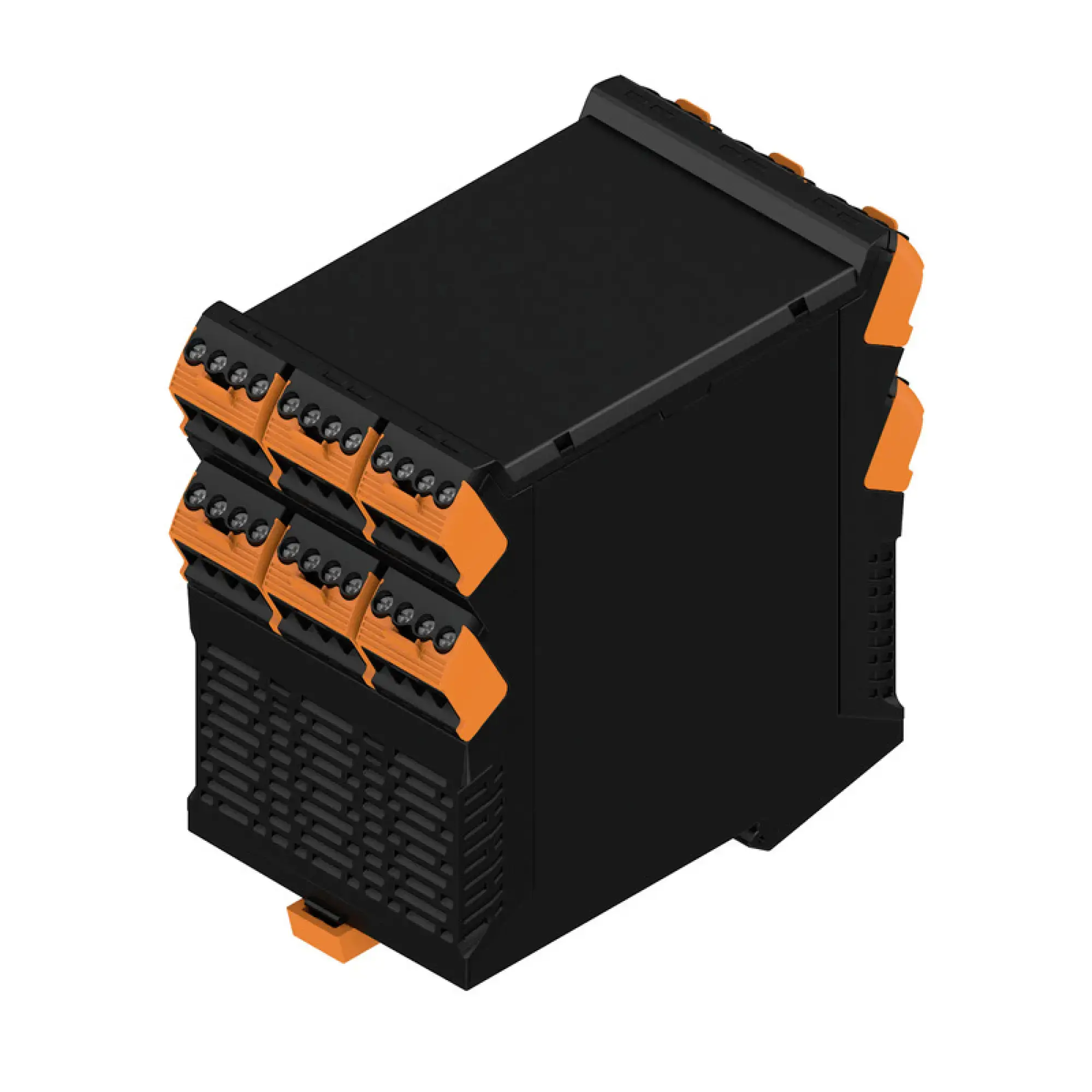 Weidmüller 1270820000 DIN rail housing set (Modular housing), Width: 67.5 , IP20, PA 66 GF 30, Plastic, black SAMPLE CH20M67 222/222 ASSEMBLED (img_001)