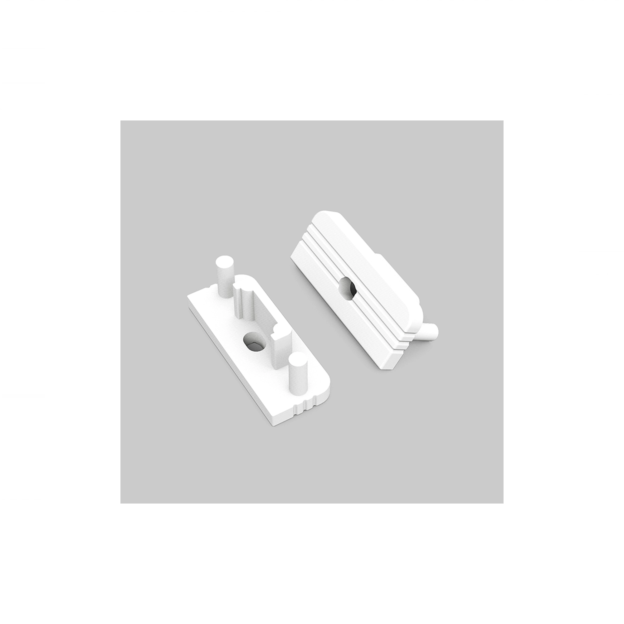 WSU Lights Endcap with Cable opening Surface 10mm (2 Piece)
