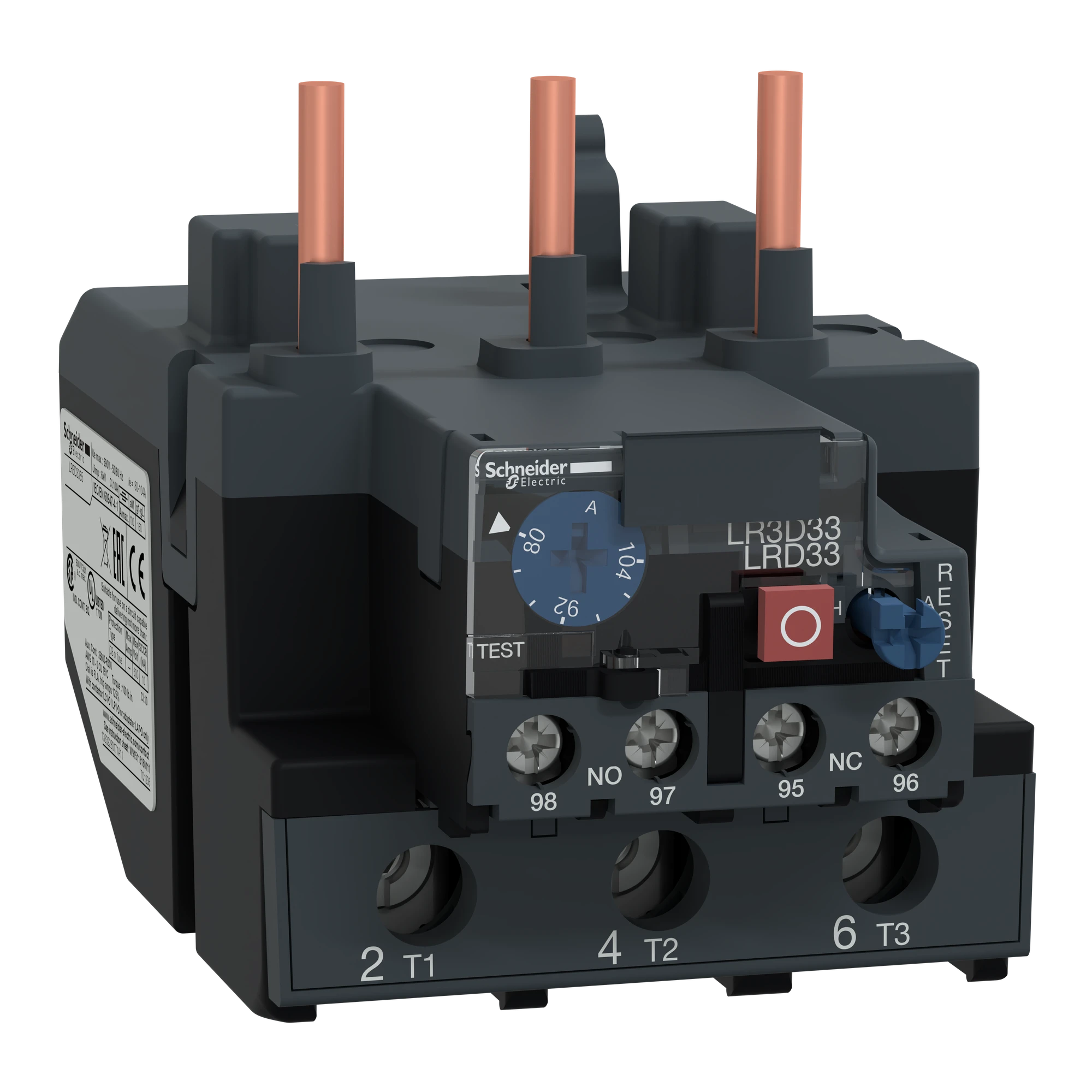Schneider Electric LR3D3365 Motor protection relay, thermal, 80-104 A, 1NO+1NC, Class 10, no differential protection (img_001) Schneider Electric LR3D3365 Motor protection relay, thermal, 80-104 A, 1NO+1NC, Class 10, no differential protection (img_001)