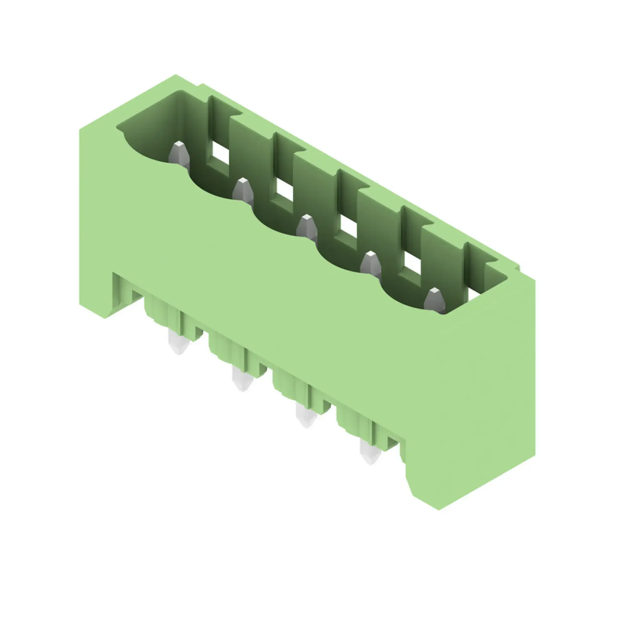 Weidmüller 1397380000 PCB connector (board connection), 320 V, 24 A, Pitch in mm: 5.08, Number of poles: 5, THT solder connection, Box (img_001)