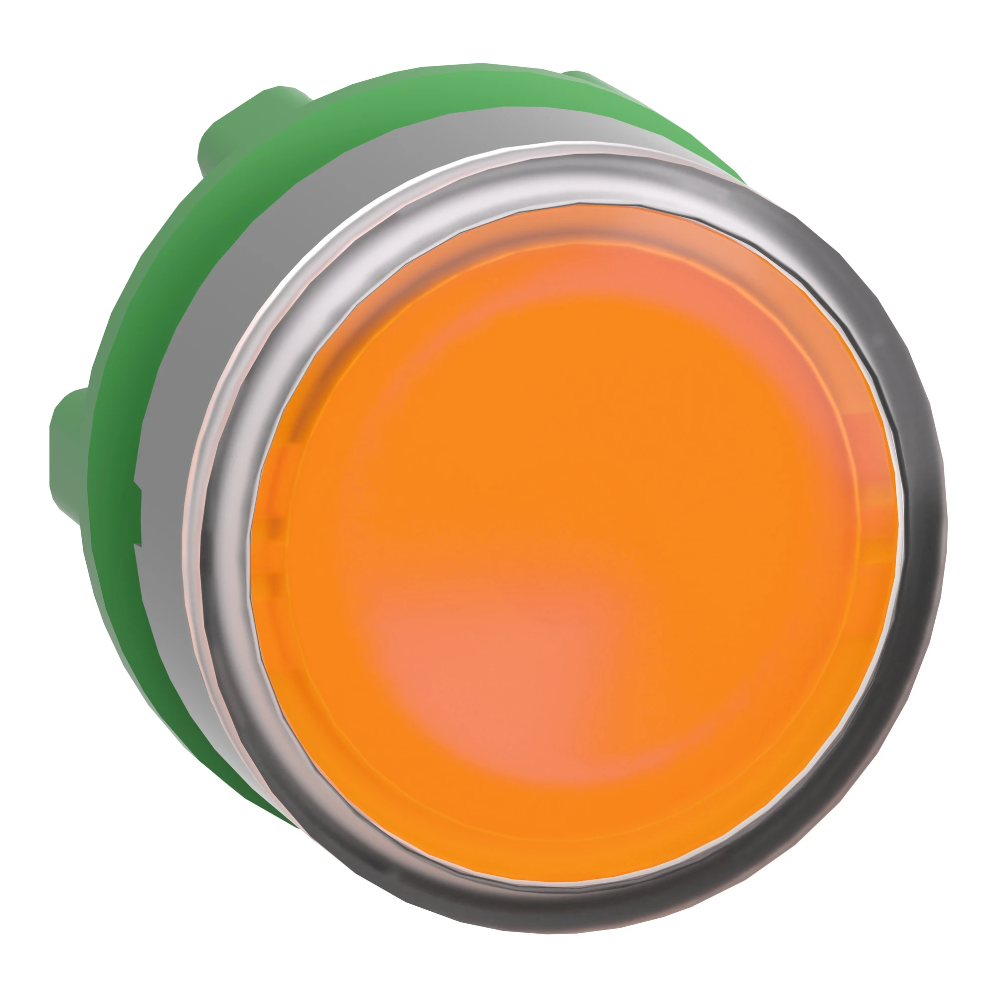 Schneider Electric ZB5AW353C0 Illuminated Push Button, Front Element, Harmony XB5, Plastic, 22mm, Light Grey, Orange, for Universal LED (img_001)