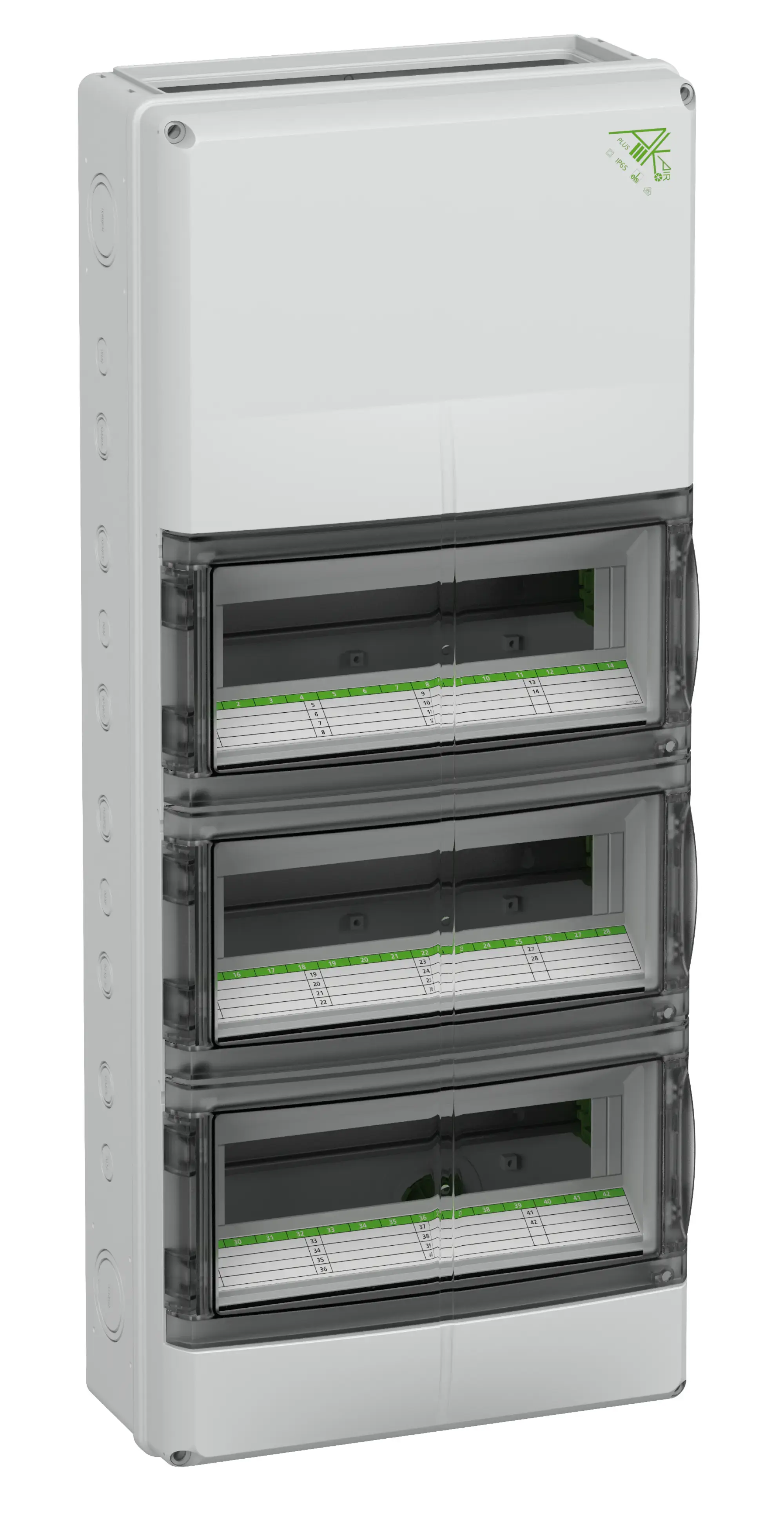 Spelsberg 73374201 Small distributions boards, Type of protection IP65, 42 TE, Impact strength IK08, Protection class II, Un 400V DC, DLG, UL-EU, VDE, Halogen free (img_001)