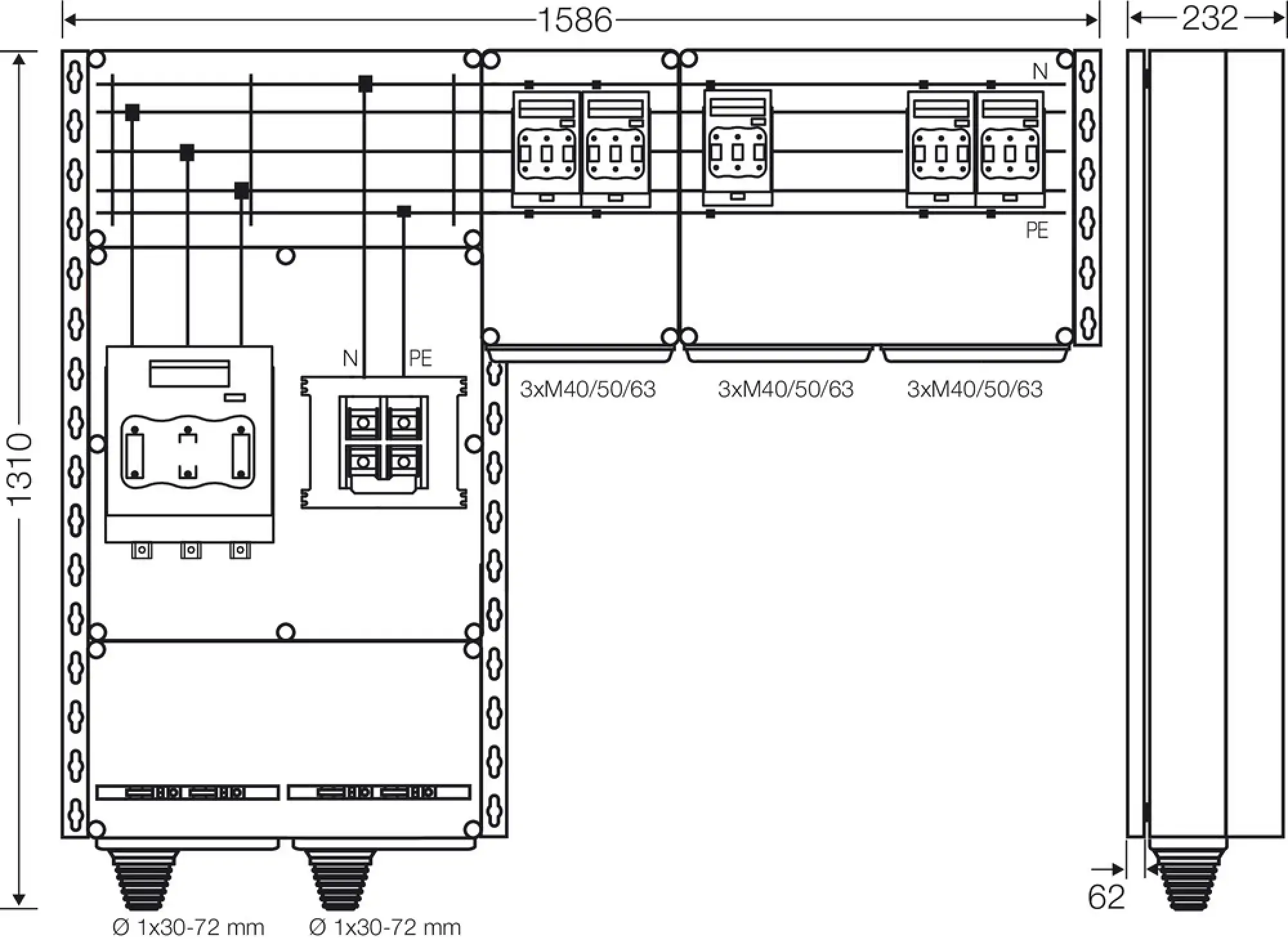 Hensel 20001586 PV-Wechselrichter-Sammler, 350kVA, 3-phasige Wechselrichter Mi PV 7357 (img_004) Hensel 20001586 PV-Wechselrichter-Sammler, 350kVA, 3-phasige Wechselrichter Mi PV 7357 (img_004)
