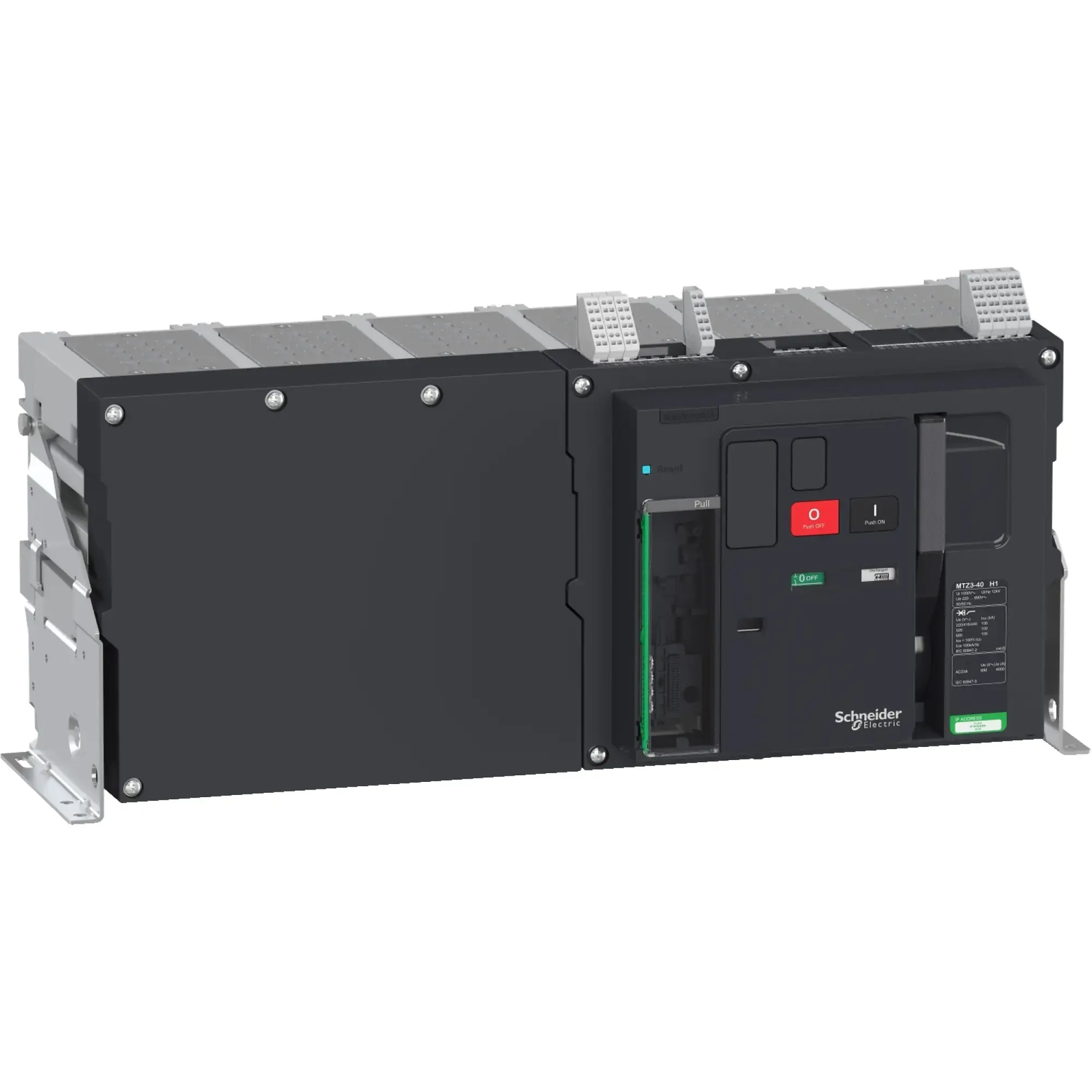 Schneider Electric LV848106 MasterPact MTZ3 4000A H1 Icu=100kA/440V Icu=50kA 3P Basic Switch Fixed Mount (img_002)