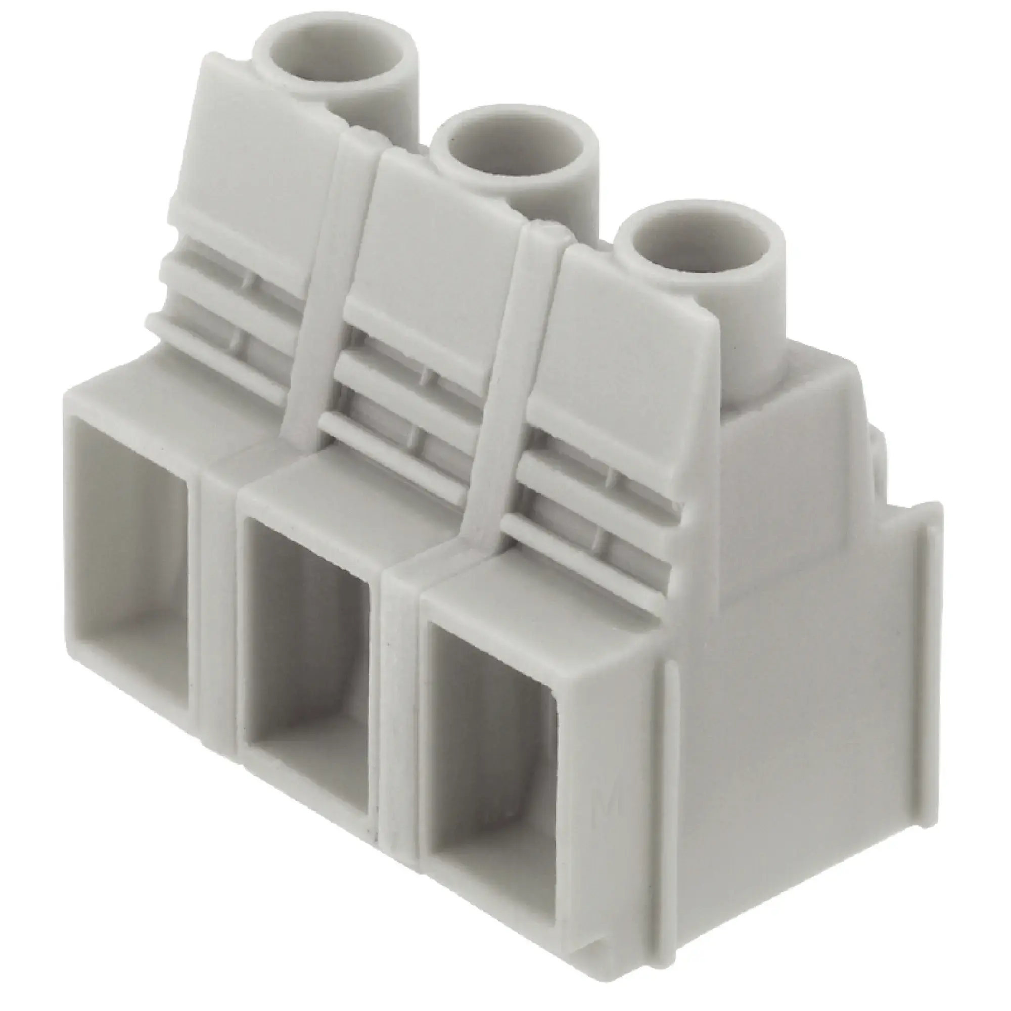 Weidmüller 1839190000 PCB terminal, 1000 V, 76 A, Pitch in mm: 12.70, 16 mm², Number of poles: 3, Clamping yoke connection, THT solder connection, 90°, Box (img_001) Weidmüller 1839190000 PCB terminal, 1000 V, 76 A, Pitch in mm: 12.70, 16 mm², Number of poles: 3, Clamping yoke connection, THT solder connection, 90°, Box (img_001)