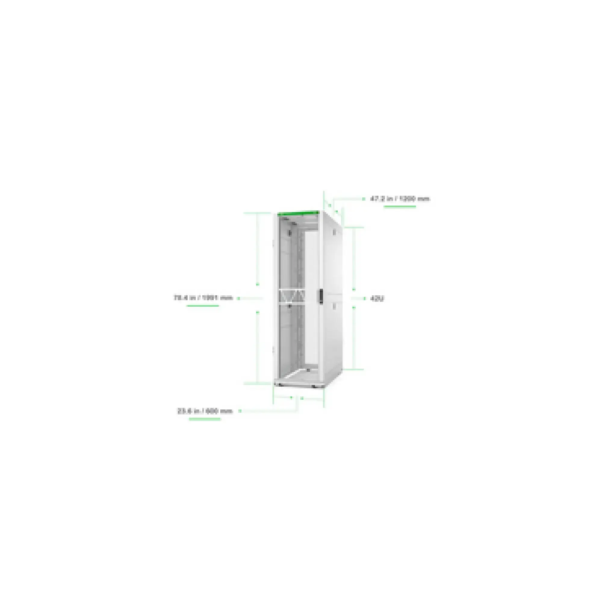 APC AR3300W2 APC NetS HElter SX Server Rack Gen 2, 42 HE, 1991H x 600W x 1200D mm, mit Seitenwänden, Weiß (img_001)
