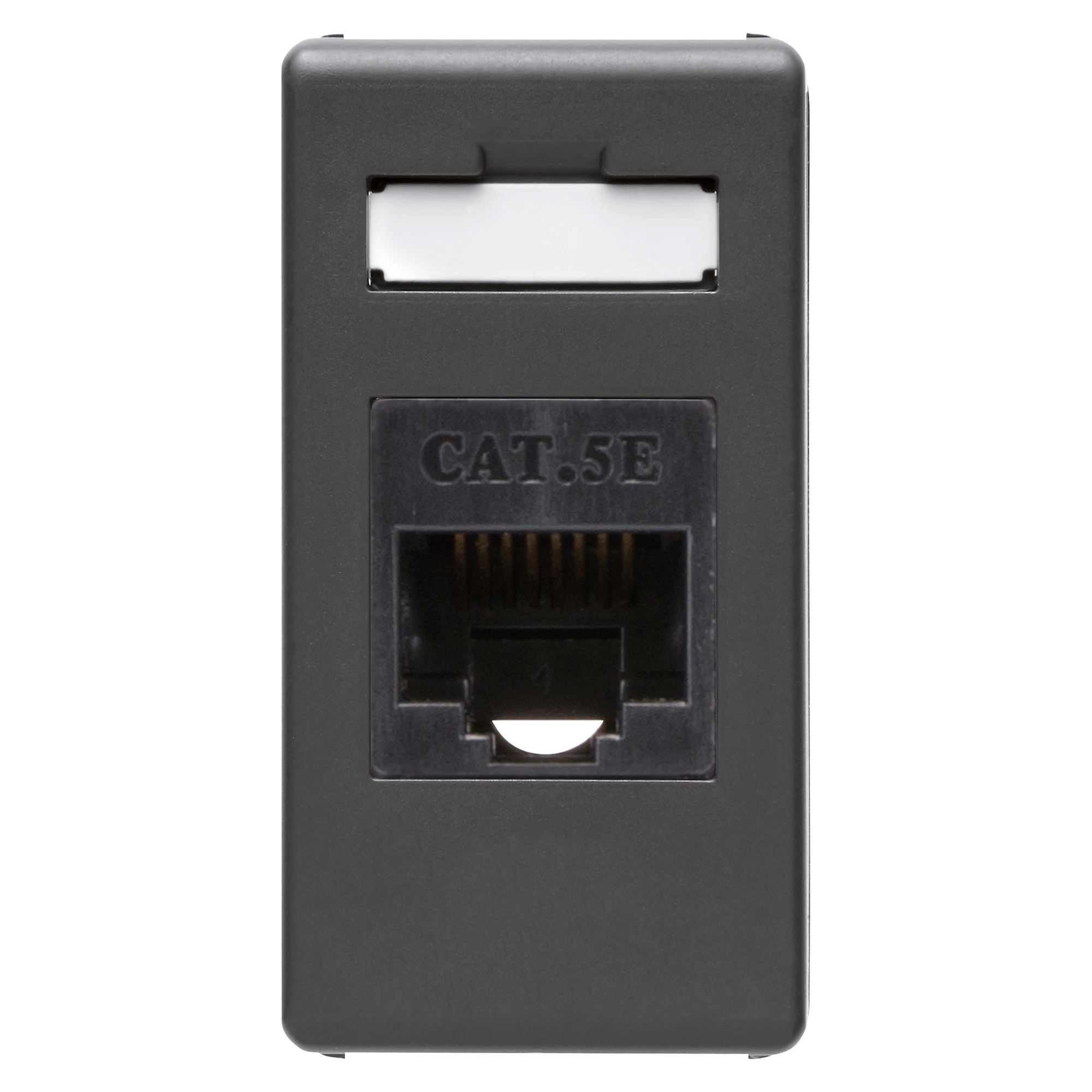 GEWISS GW21271 System Netzwerk-Anschlussdose 1M RJ45 Cat. 5E UTP Schwarz (img_001)