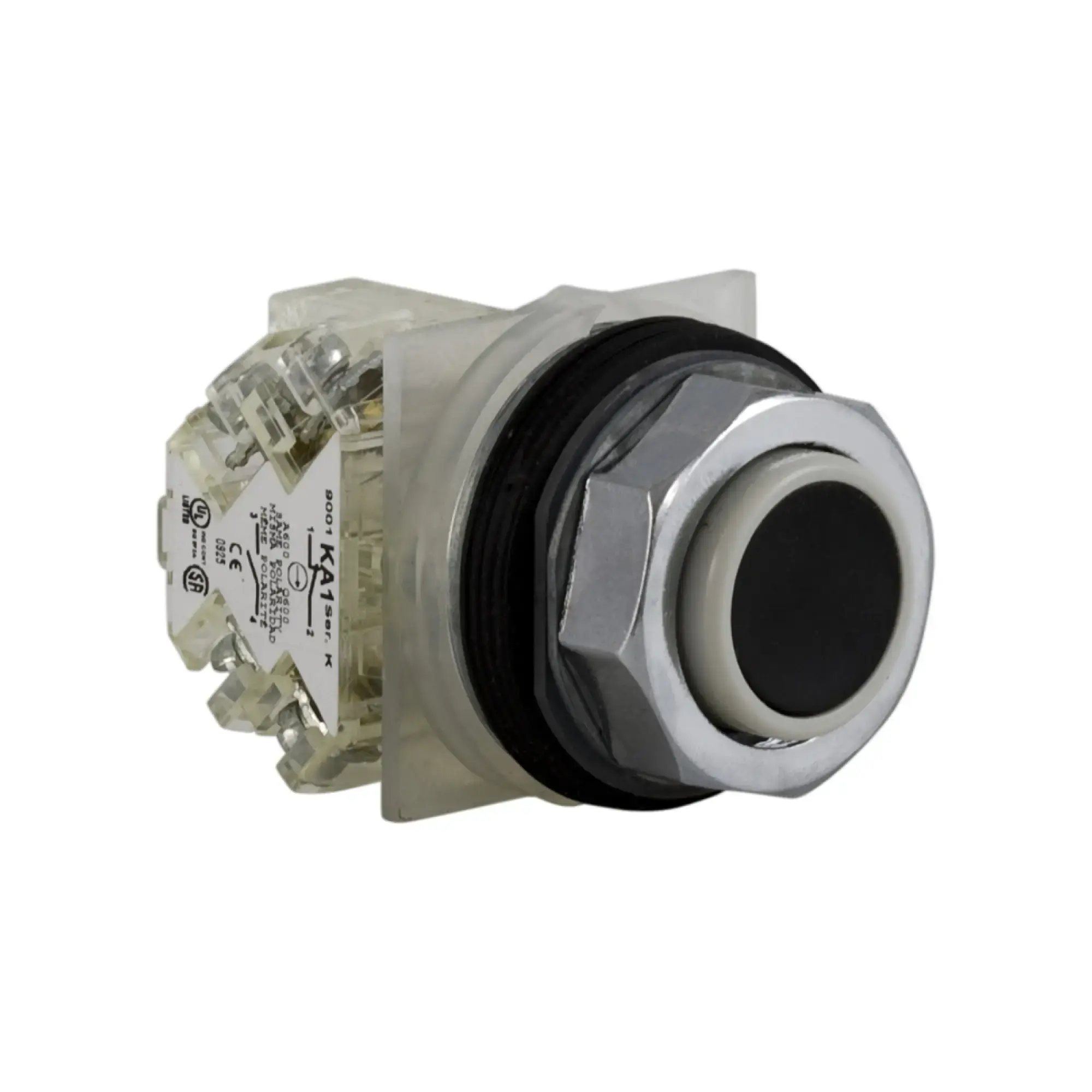 Schneider Electric 9001KR3BH13 Black, non-illuminated push-button, Type K, Ø 30, round, momentary push-button, 1NO+1NC (img_002)