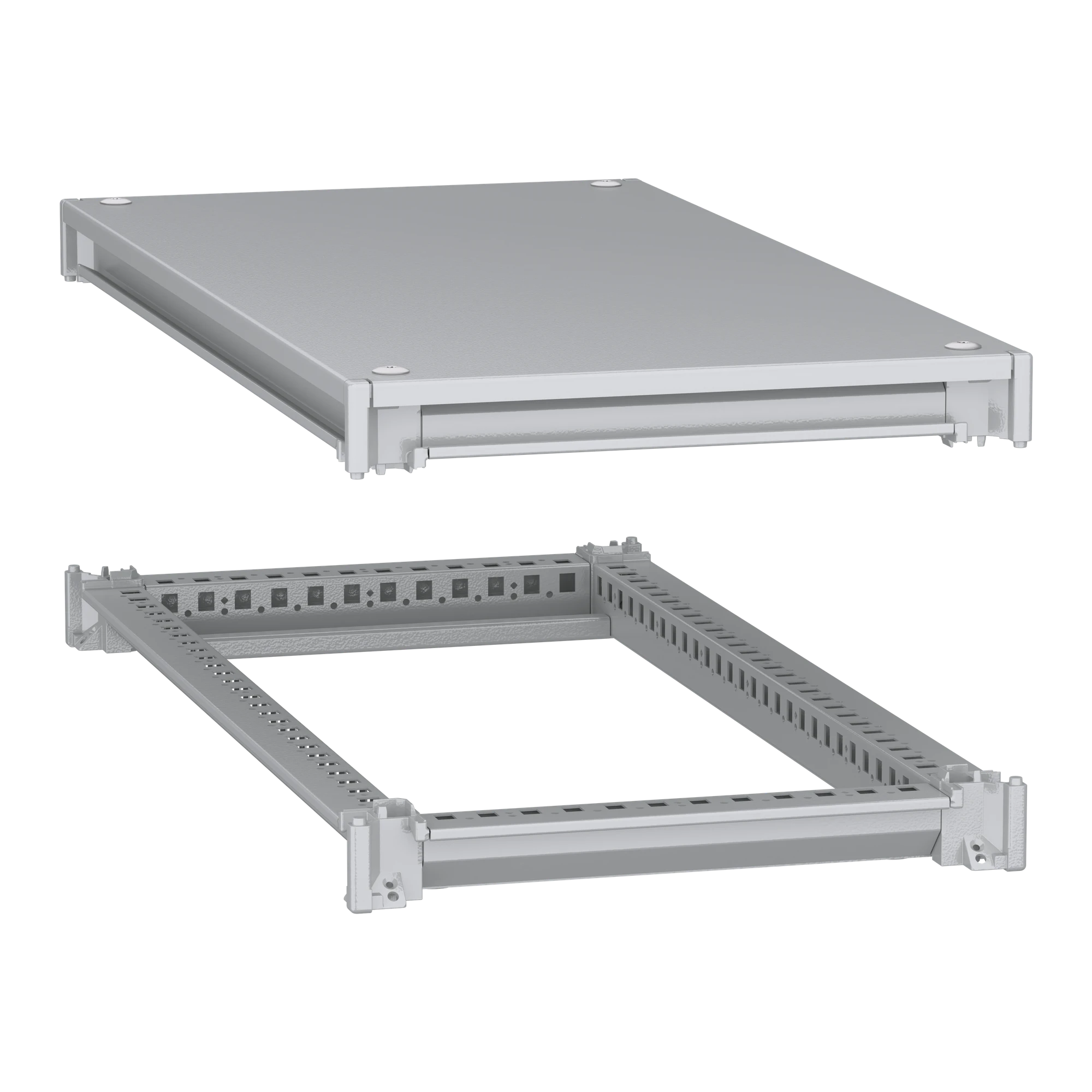 Schneider Electric NSYSFNC48 Lower and upper frame, PanelSeT SFN, for electrical enclosures W 400 x D 800 mm, including roof (img_001)