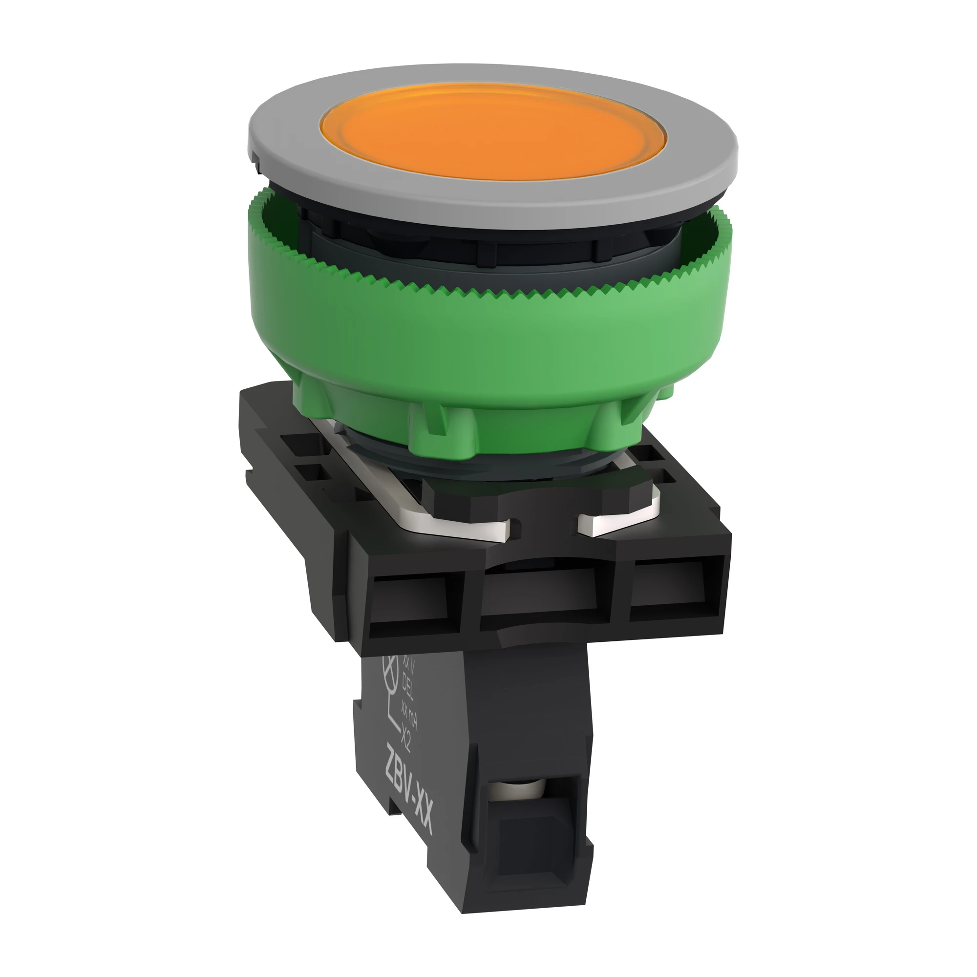 Schneider Electric XB5FVG5C0 Pilot light, Harmony XB5F, plastic, antimicrobial, orange, 30mm, universal LED, smooth dome, 110-120V AC (img_005) Schneider Electric XB5FVG5C0 Pilot light, Harmony XB5F, plastic, antimicrobial, orange, 30mm, universal LED, smooth dome, 110-120V AC (img_005)