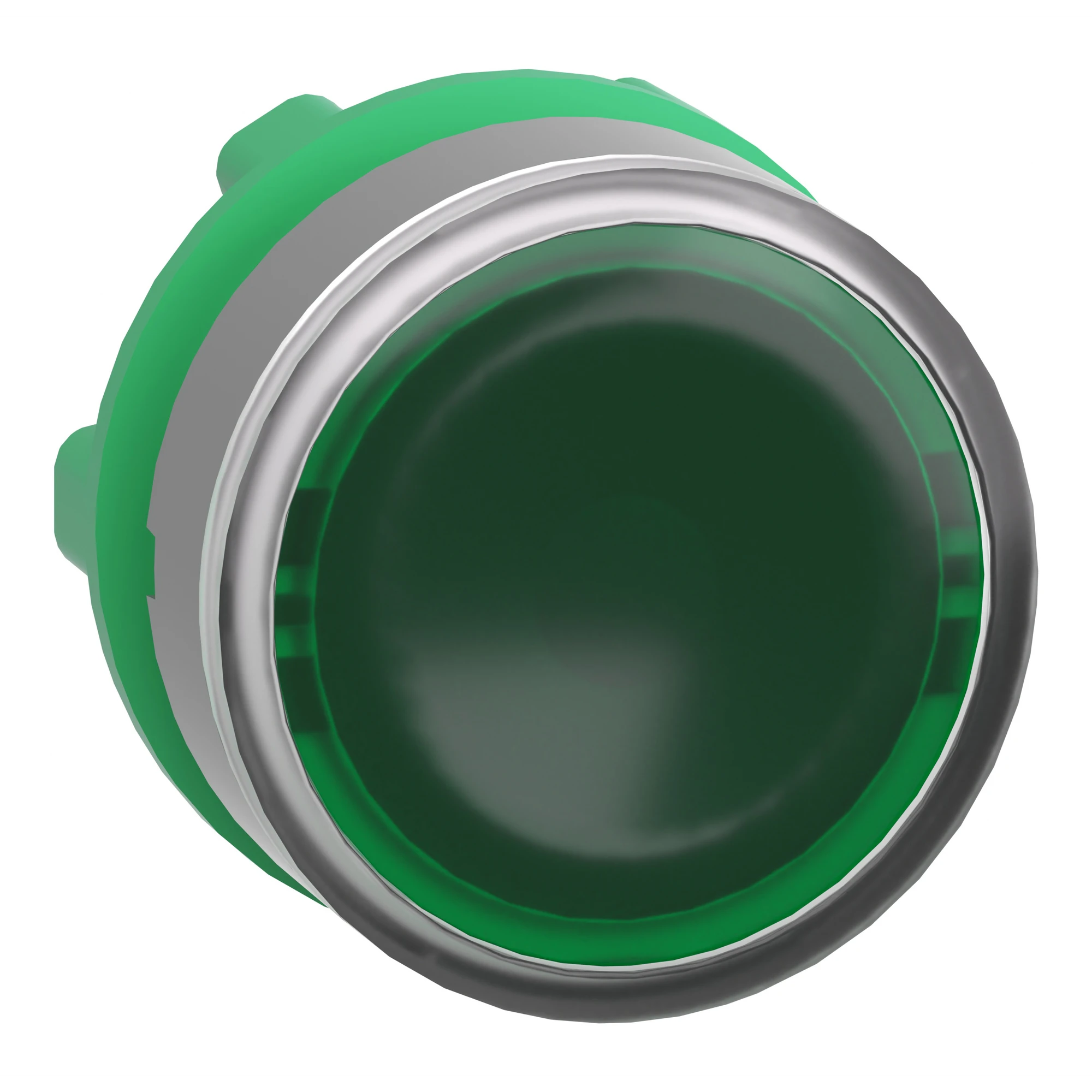 Schneider Electric ZB5AW333C0 Illuminated Push Button, Front Element, Harmony XB5, Plastic, 22mm, Light Grey, Green, for Universal LED (img_001)