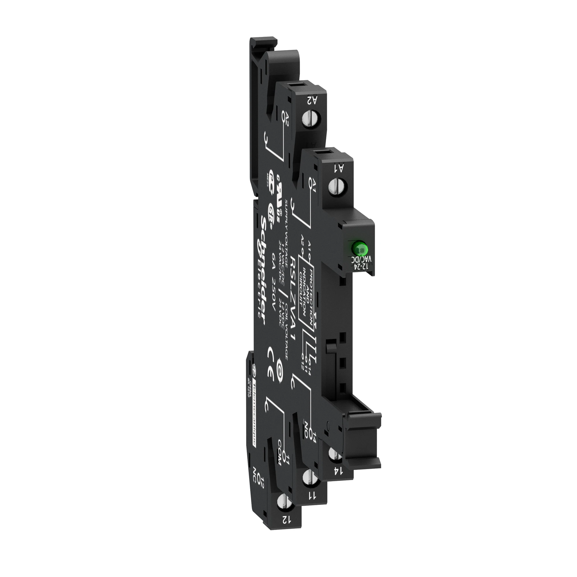 Schneider Electric RSLZVA1 Base for narrow interface relay RSL, LED, screw terminals, 12/24 VAC/DC (img_001) Schneider Electric RSLZVA1 Base for narrow interface relay RSL, LED, screw terminals, 12/24 VAC/DC (img_001)
