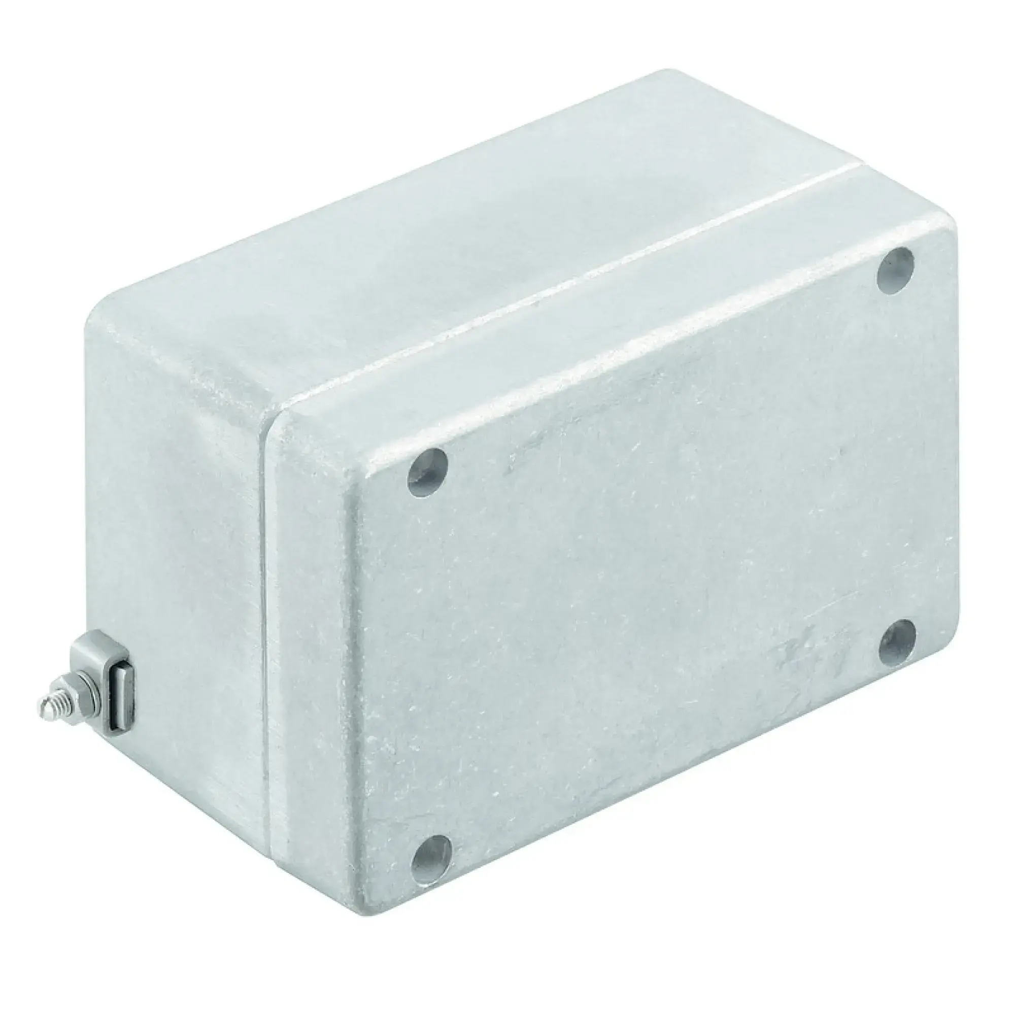 Weidmüller 9526910000 Ex metal housing, 130 x 82 x 72 mm, untreated, Flange plate: No, M4 torx stainless steel screws with slot (img_001)