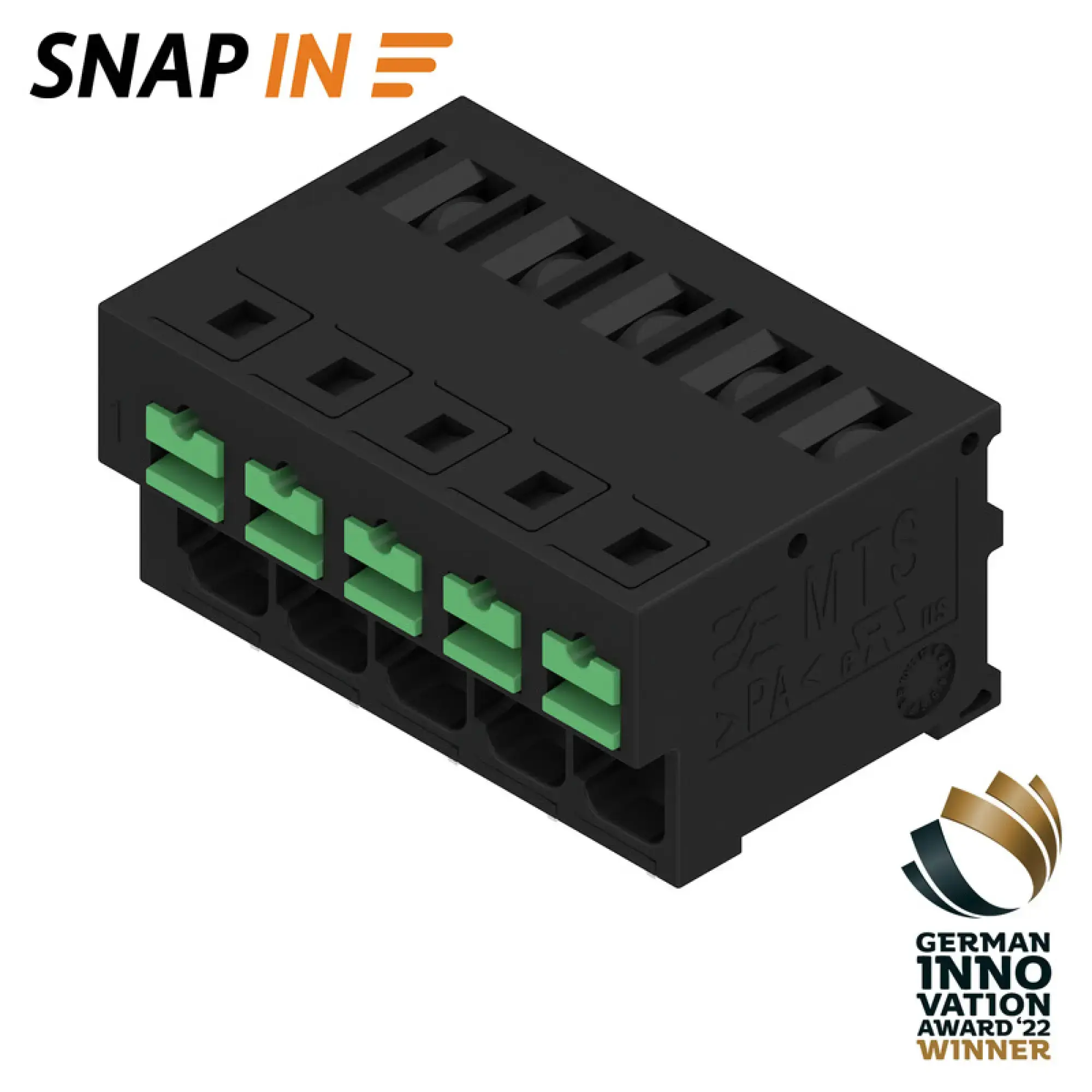 Weidmüller 2913630000 PCB terminal, 320 V, 32 A, Pitch in mm: 5.00, 4 mm², Number of poles: 5, SNAP IN, THT solder connection, 90°, Tube (img_001) Weidmüller 2913630000 PCB terminal, 320 V, 32 A, Pitch in mm: 5.00, 4 mm², Number of poles: 5, SNAP IN, THT solder connection, 90°, Tube (img_001)