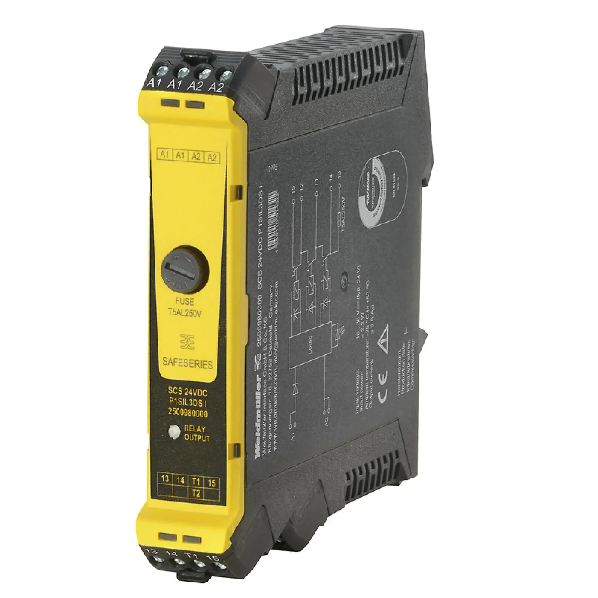 Weidmüller 2500980000 Safety relay, Max. switching current, internal fuse : 5 A, SIL 3, EN 61508:2010 (img_001) Weidmüller 2500980000 Safety relay, Max. switching current, internal fuse : 5 A, SIL 3, EN 61508:2010 (img_001)