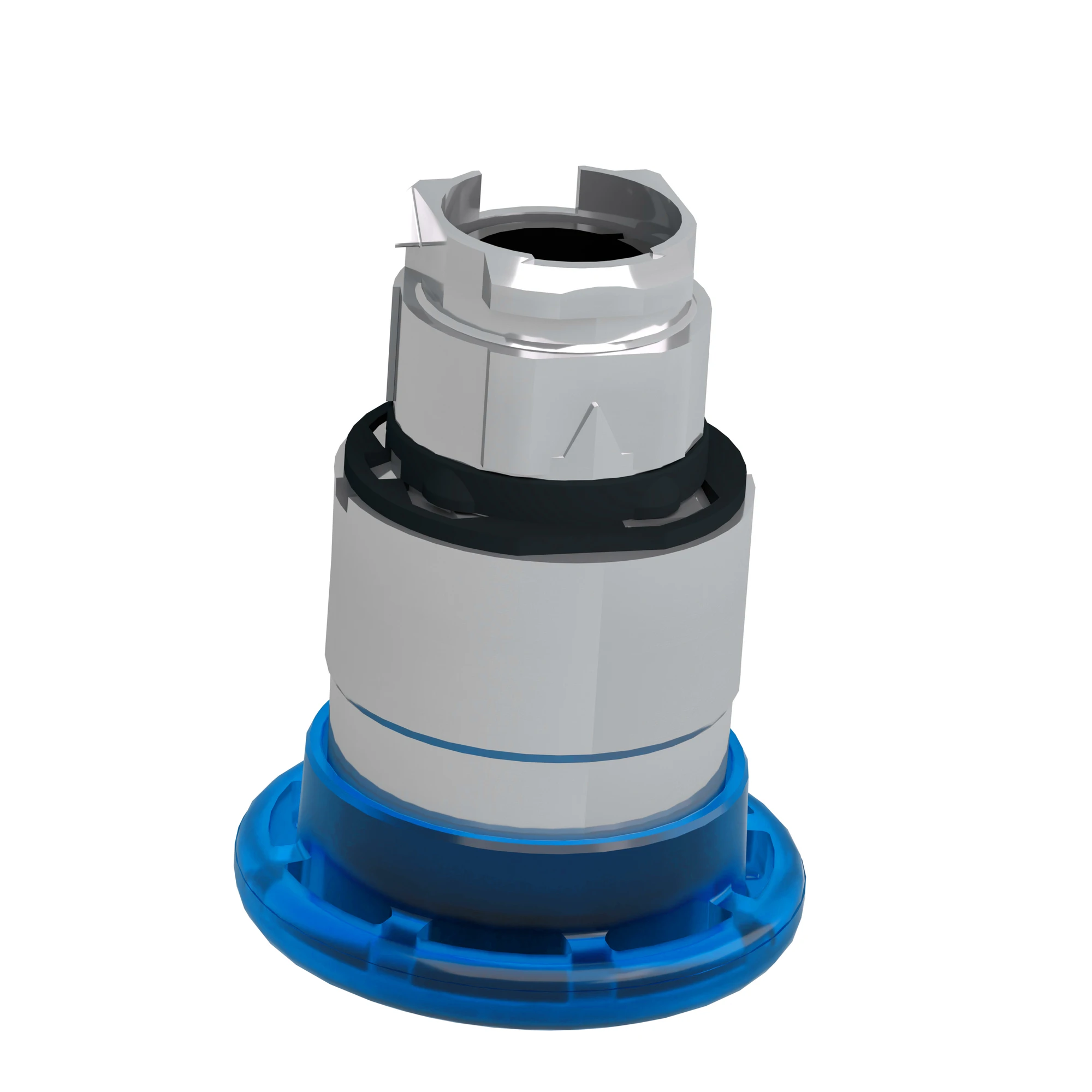 Schneider Electric ZB4BW663 Mushroom push button, front element, Harmony XB4, metal, 22mm, illuminated, blue, pull release, for universal LED (img_008)
