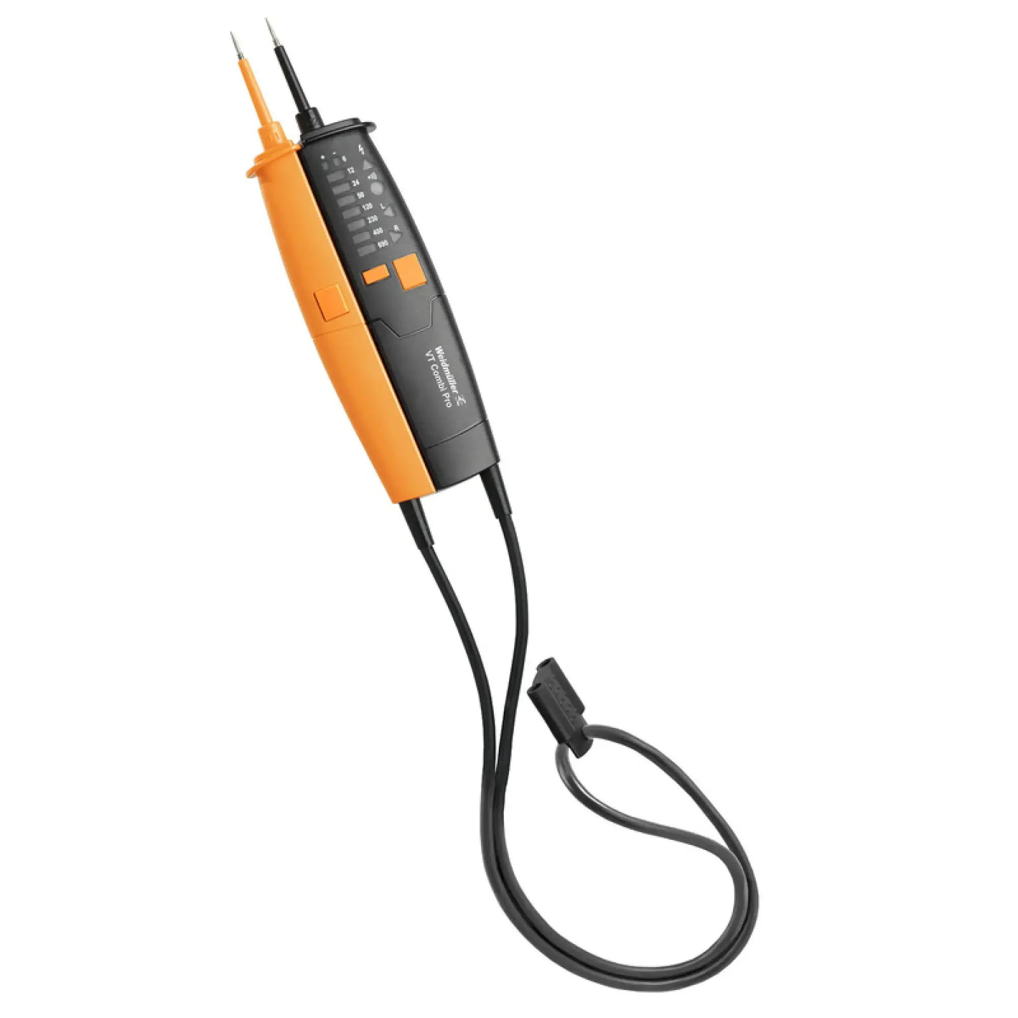 Weidmüller 9918860000 Voltage tester, DC voltage measuring range: 690 V, LED, Continuity test: Yes - visual + acoustic, Measuring range category: CAT III – 690V/CAT IV – 60 (img_001) Weidmüller 9918860000 Voltage tester, DC voltage measuring range: 690 V, LED, Continuity test: Yes - visual + acoustic, Measuring range category: CAT III – 690V/CAT IV – 60 (img_001)